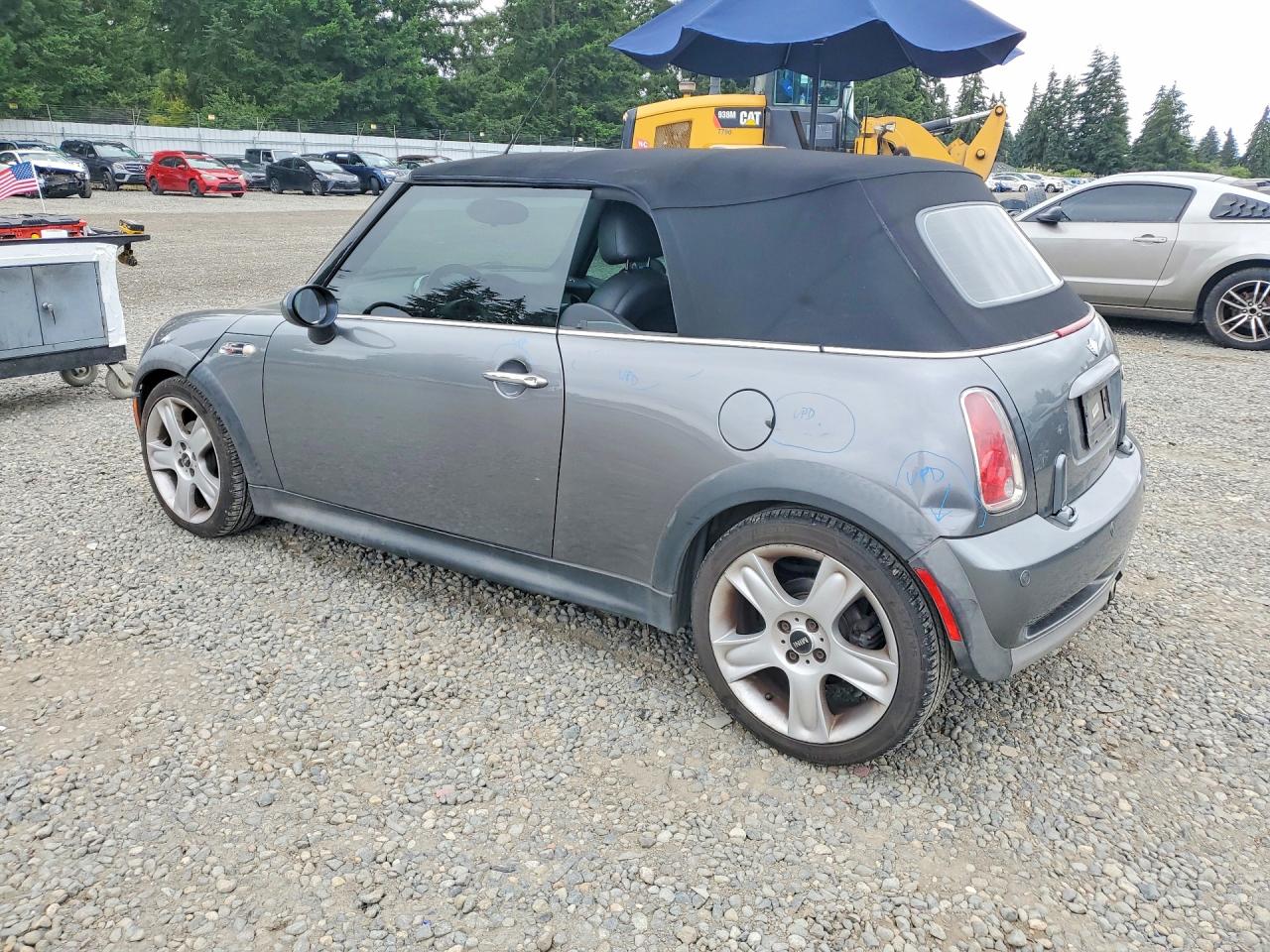2007 Mini Cooper S Gray vin: WMWRH33547TL94519