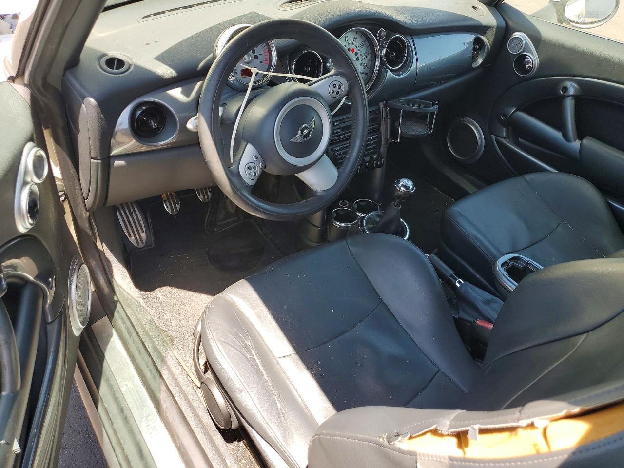 2006 Mini Cooper S Cream vin: WMWRH33566TF89054