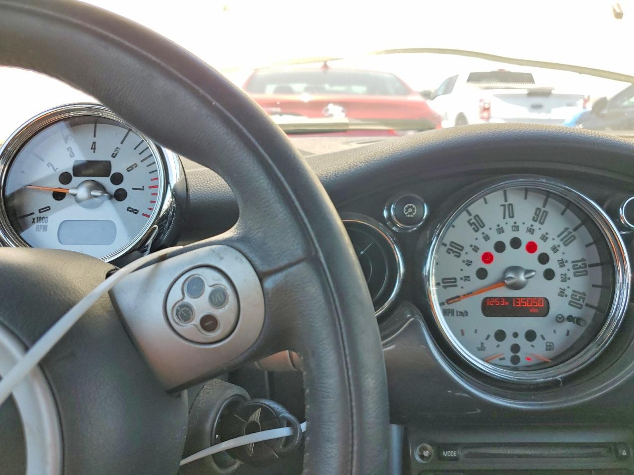 2006 Mini Cooper S Cream vin: WMWRH33566TF89054