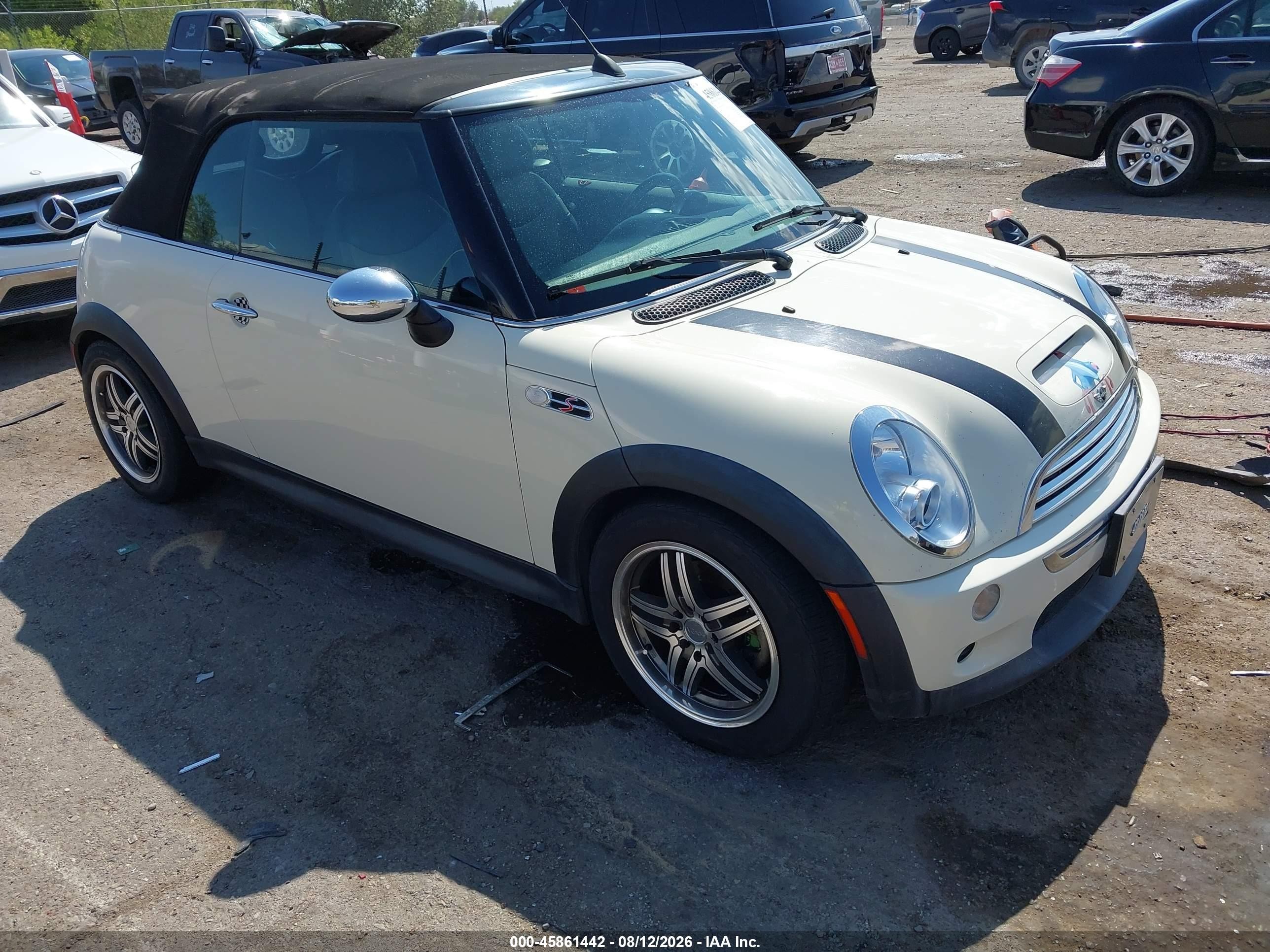 2006 Mini Cooper S   Белый vin: WMWRH33566TK59041