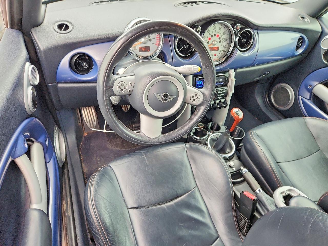 2005 Mini Cooper S Blue vin: WMWRH33575TF85495