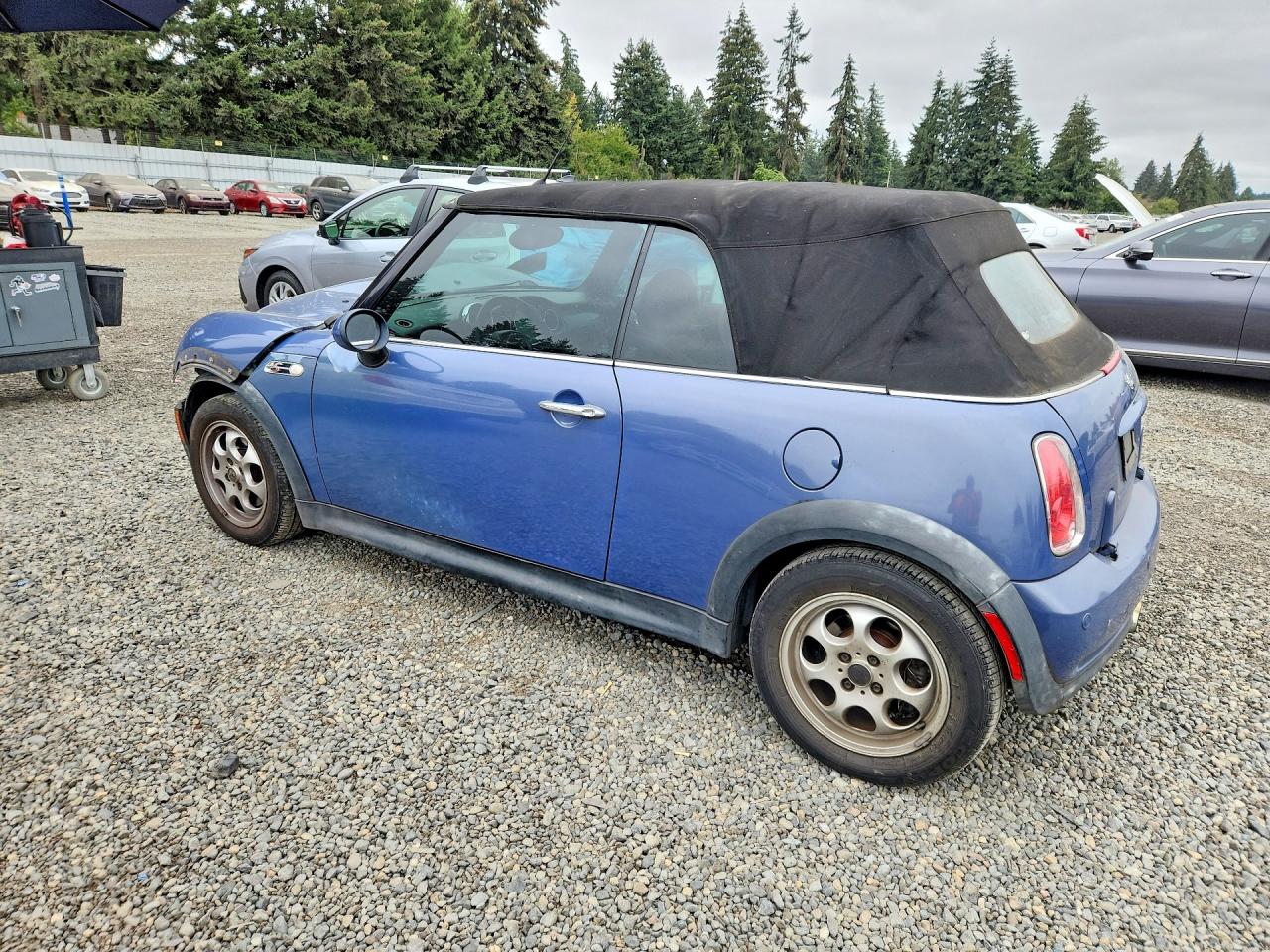 2005 Mini Cooper S Blue vin: WMWRH33575TF85495