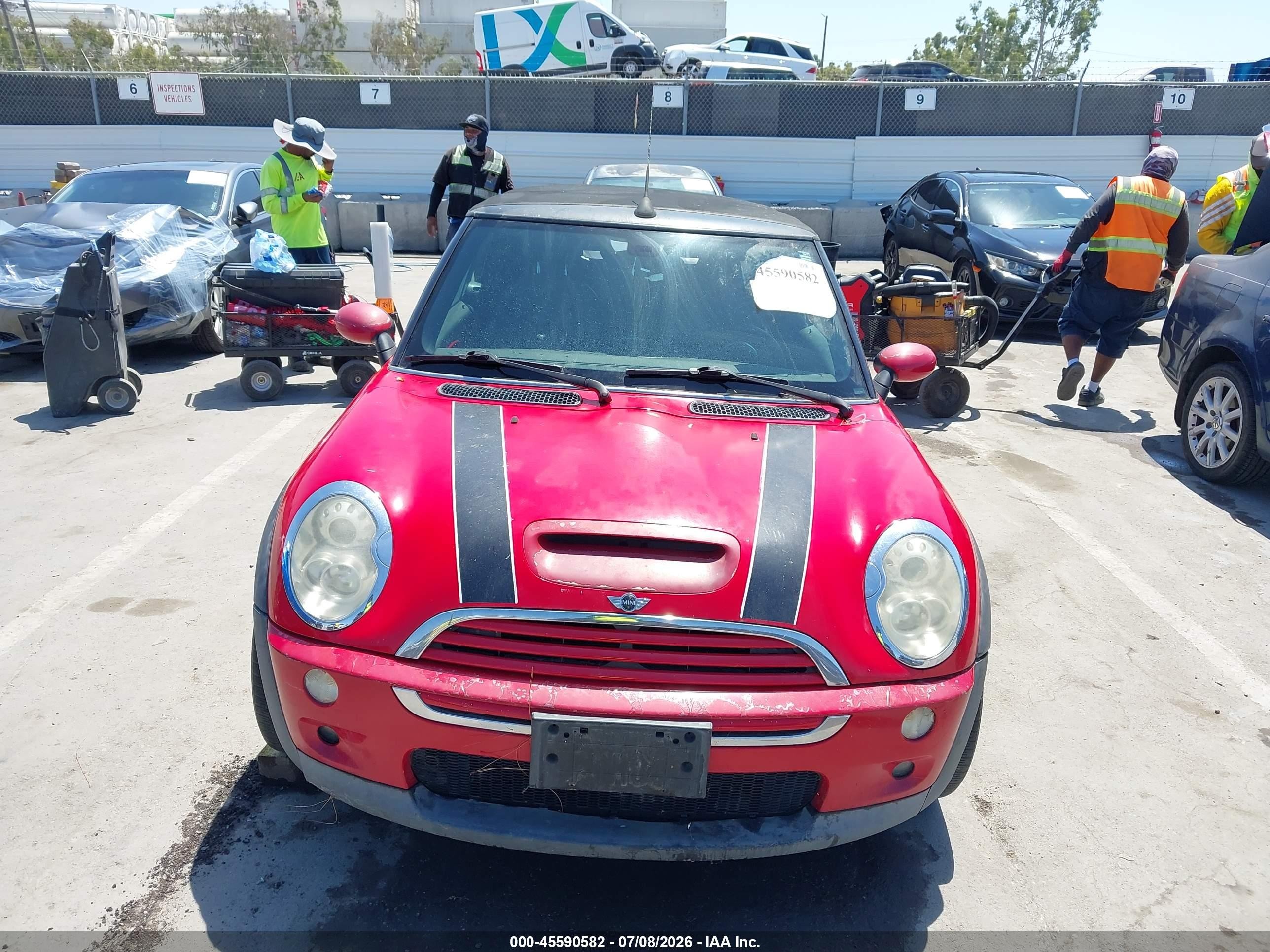 2007 Mini Cooper S   Red vin: WMWRH33587TJ43440