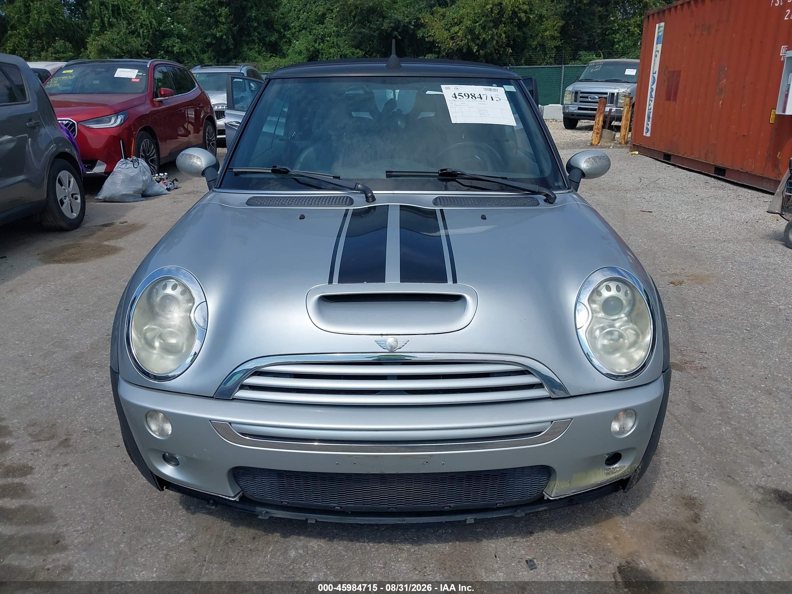 2007 Mini Cooper S   Silver vin: WMWRH33587TJ43759