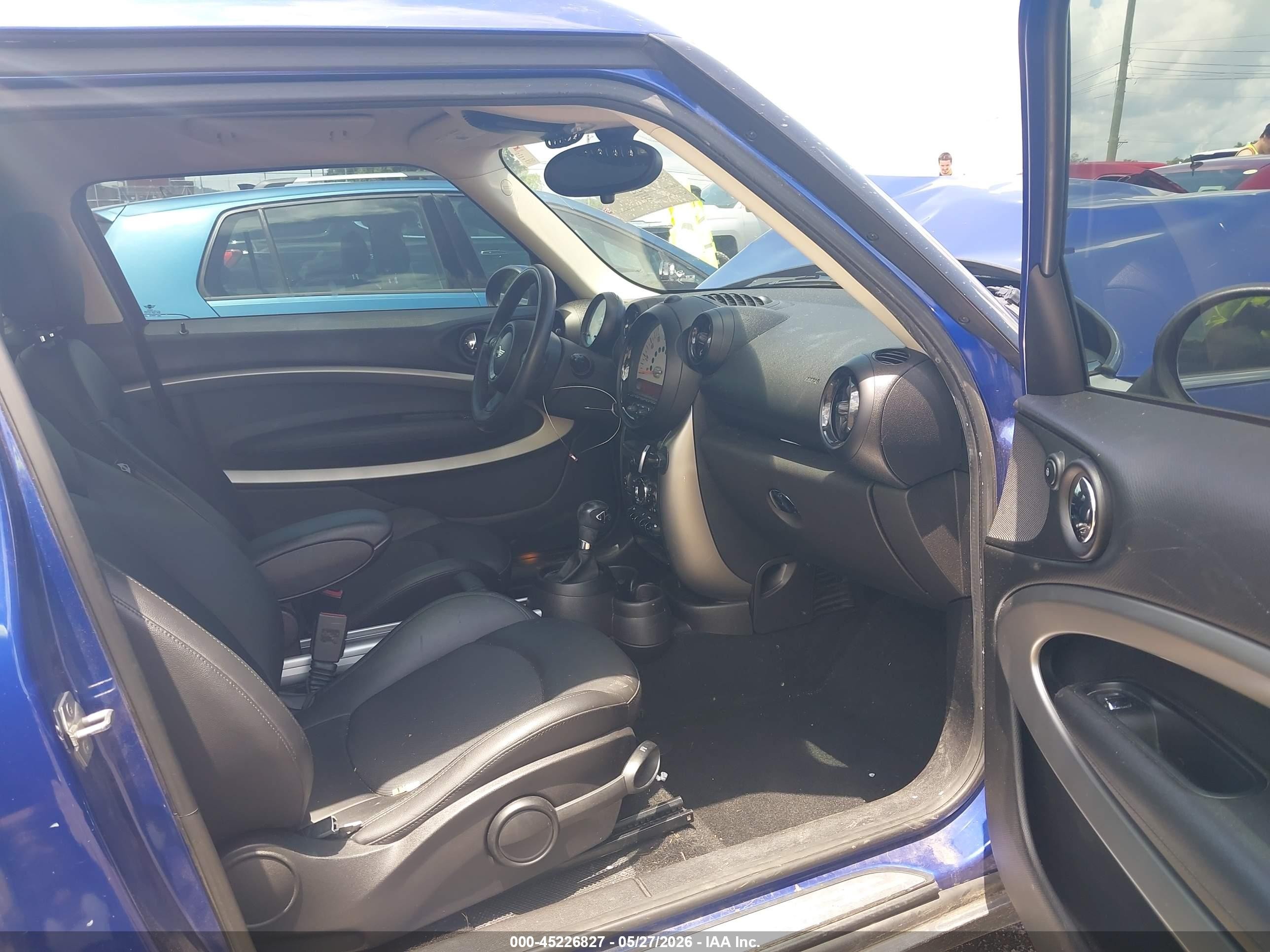 2013 Mini Paceman Cooper Синий vin: WMWSS1C51DWN94307
