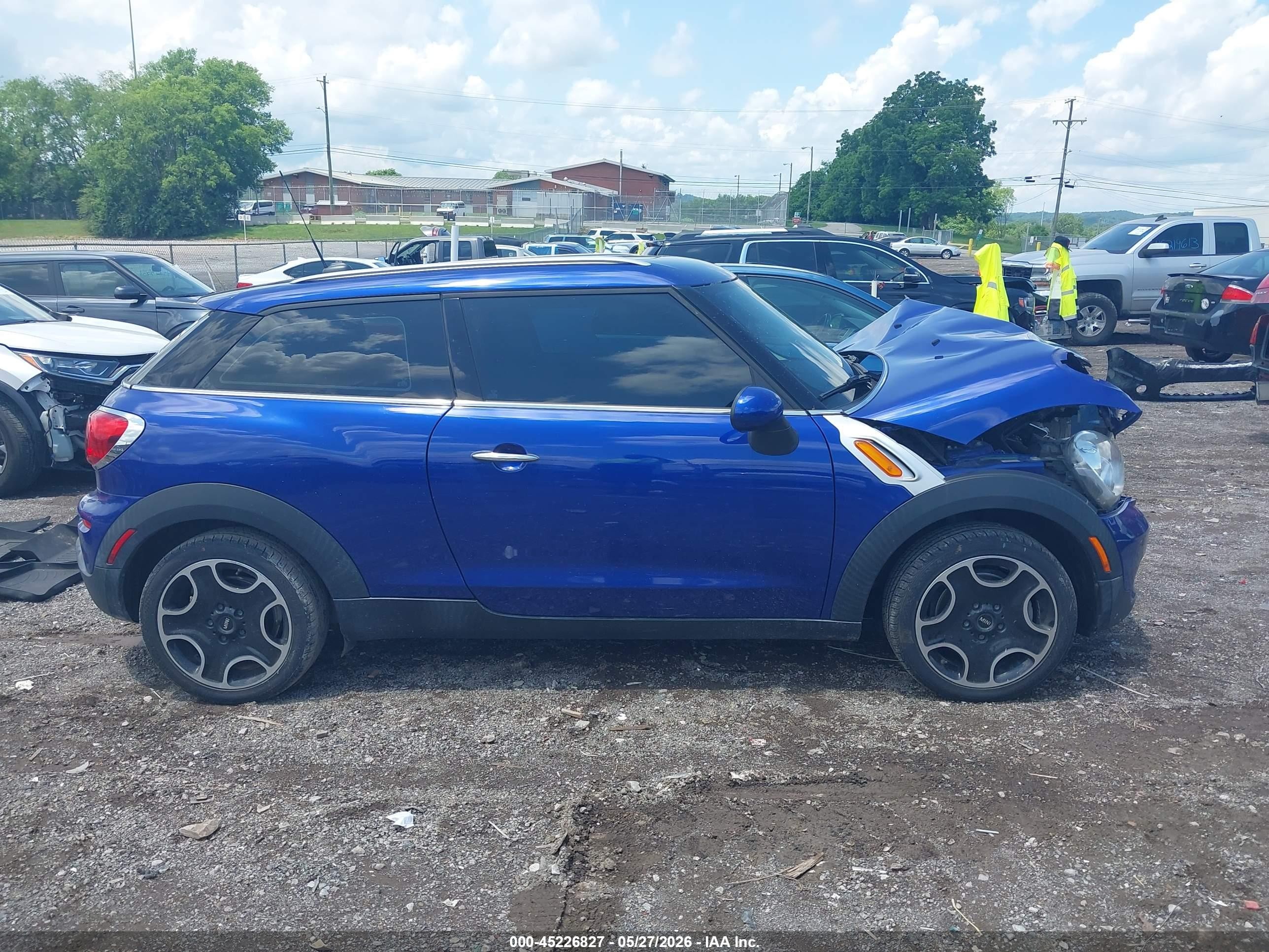 2013 Mini Paceman Cooper Синий vin: WMWSS1C51DWN94307