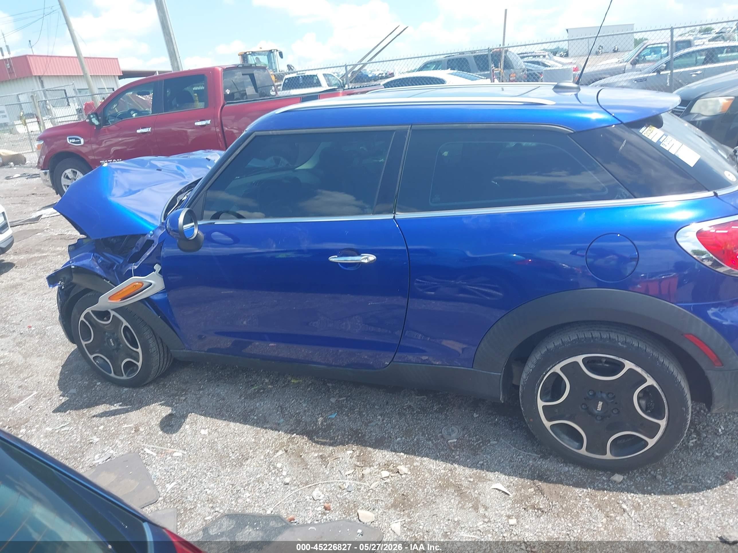 2013 Mini Paceman Cooper Синий vin: WMWSS1C51DWN94307