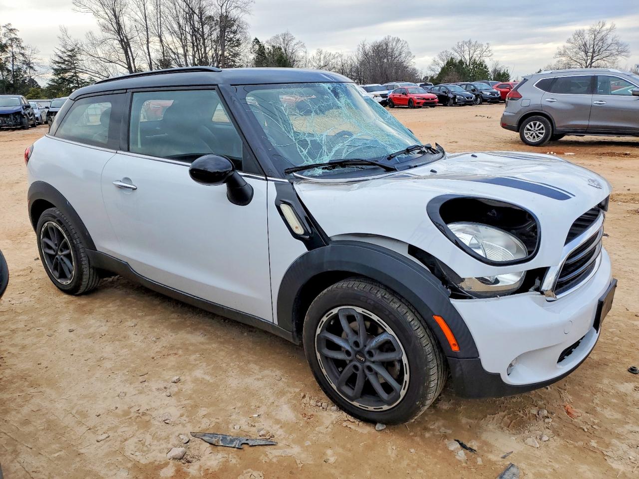 2015 Mini Cooper Paceman Белый vin: WMWSS1C51FWN46731