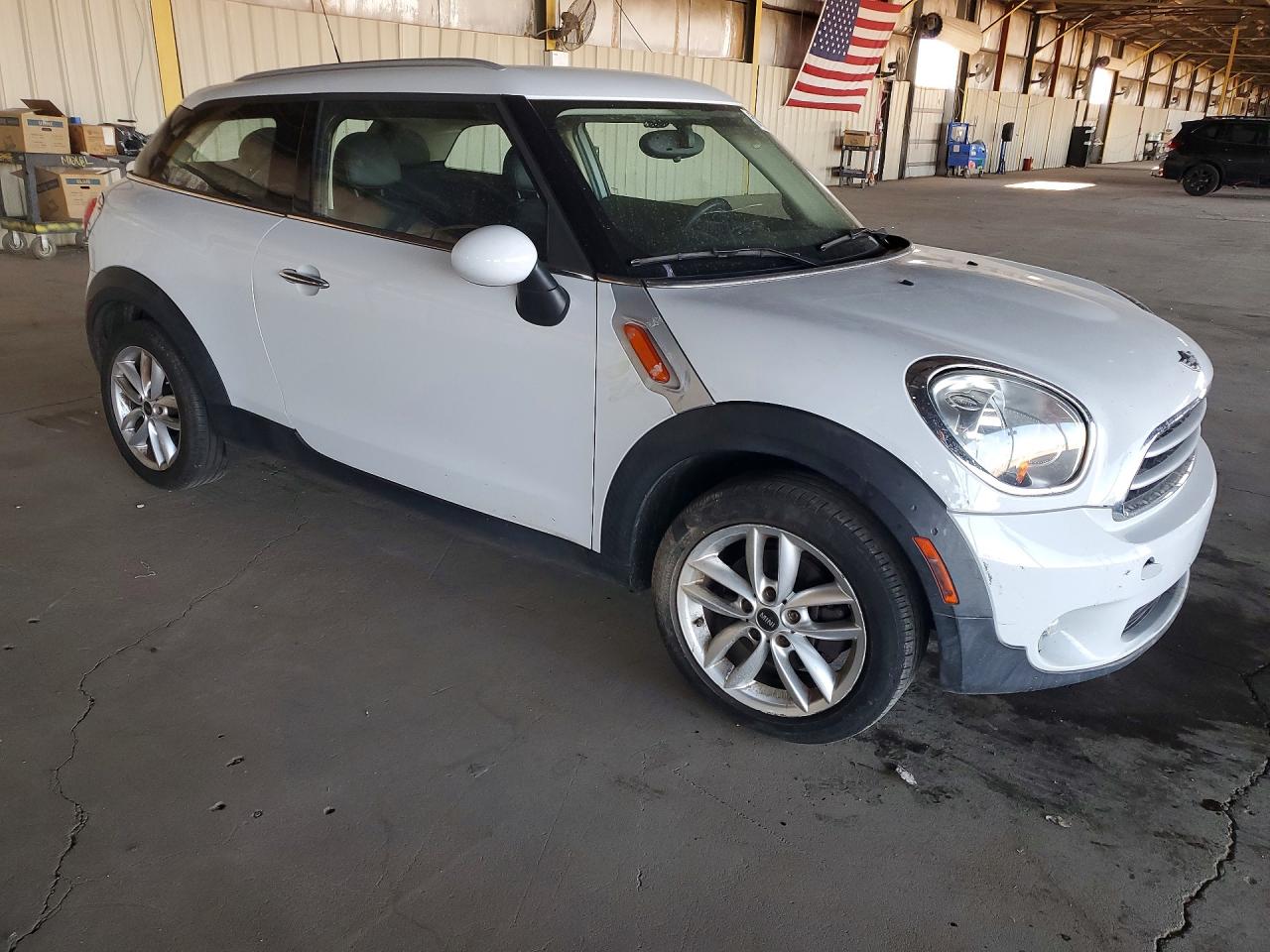 2013 Mini Cooper Paceman White vin: WMWSS1C55DWN94214