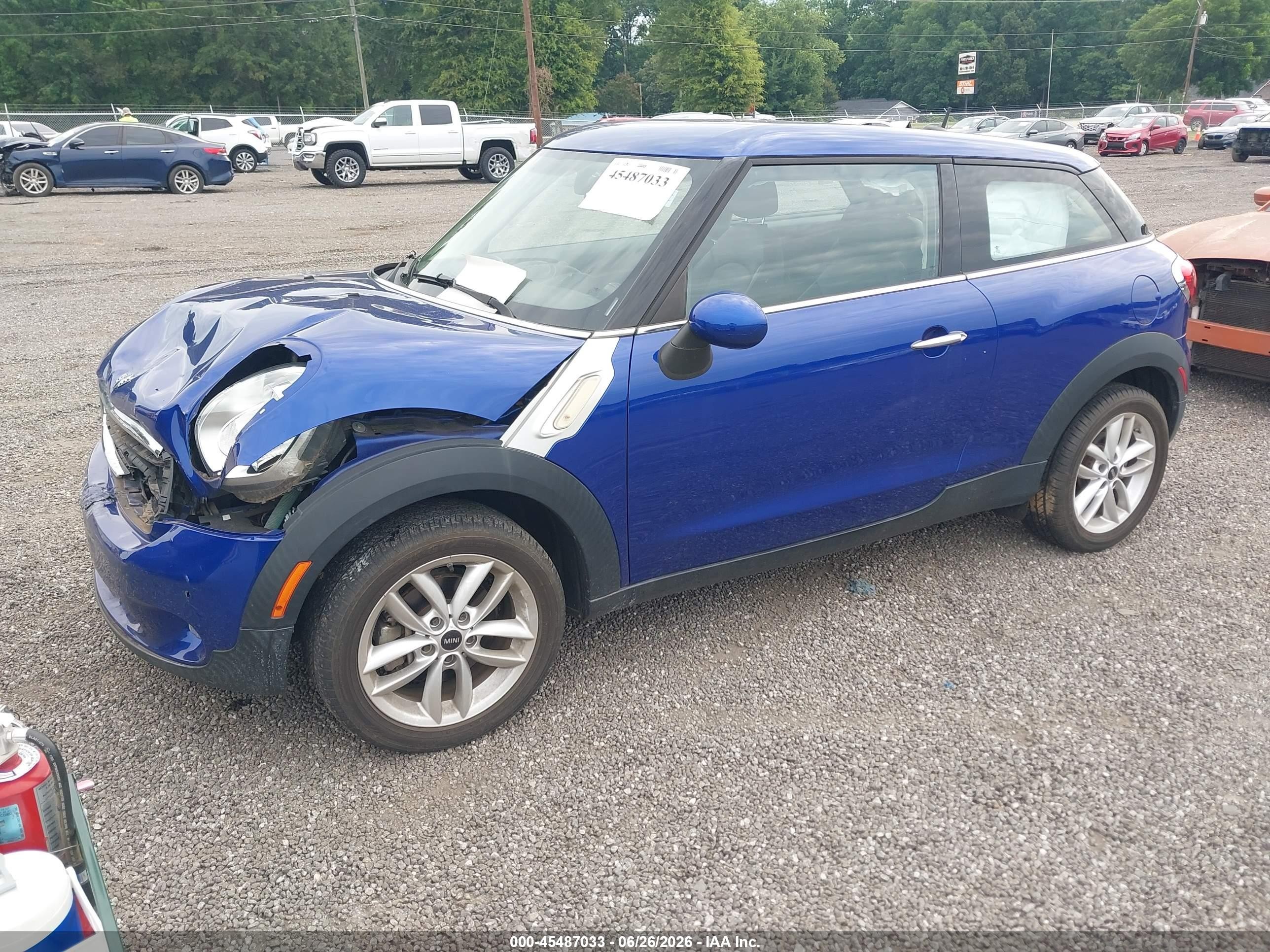 2014 Mini Paceman Cooper Blue vin: WMWSS1C55EWN94473