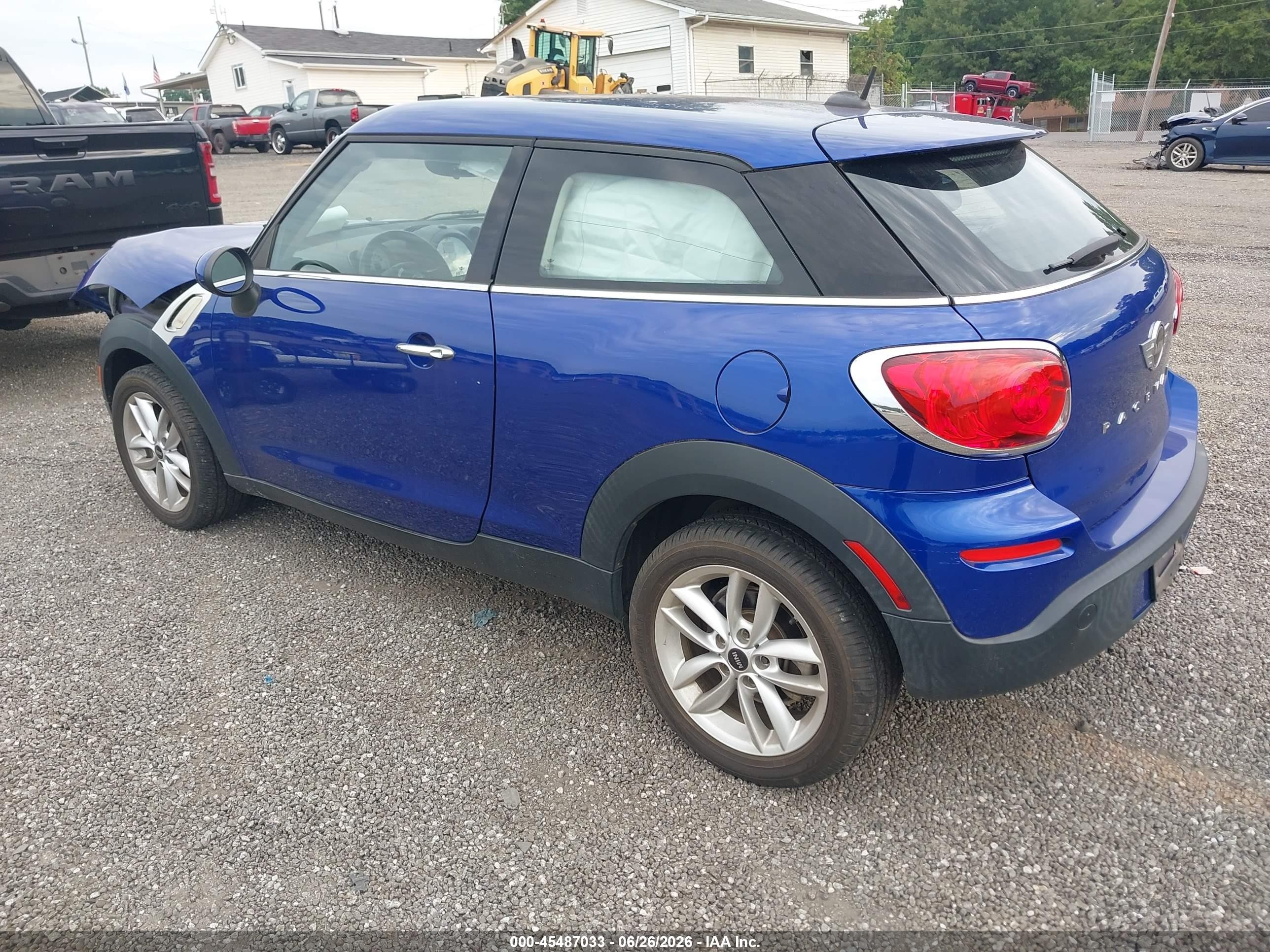 2014 Mini Paceman Cooper Blue vin: WMWSS1C55EWN94473