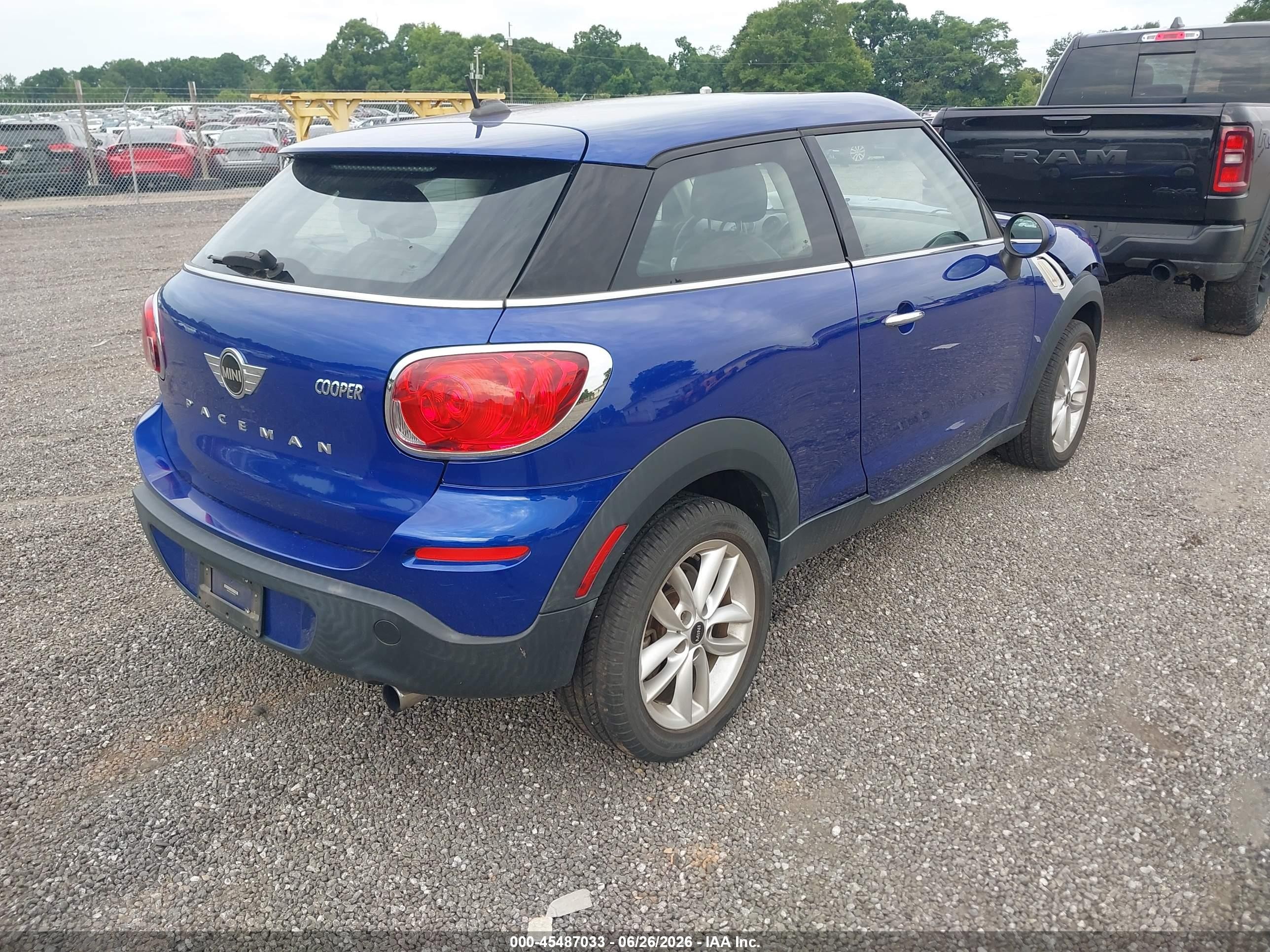 2014 Mini Paceman Cooper Blue vin: WMWSS1C55EWN94473