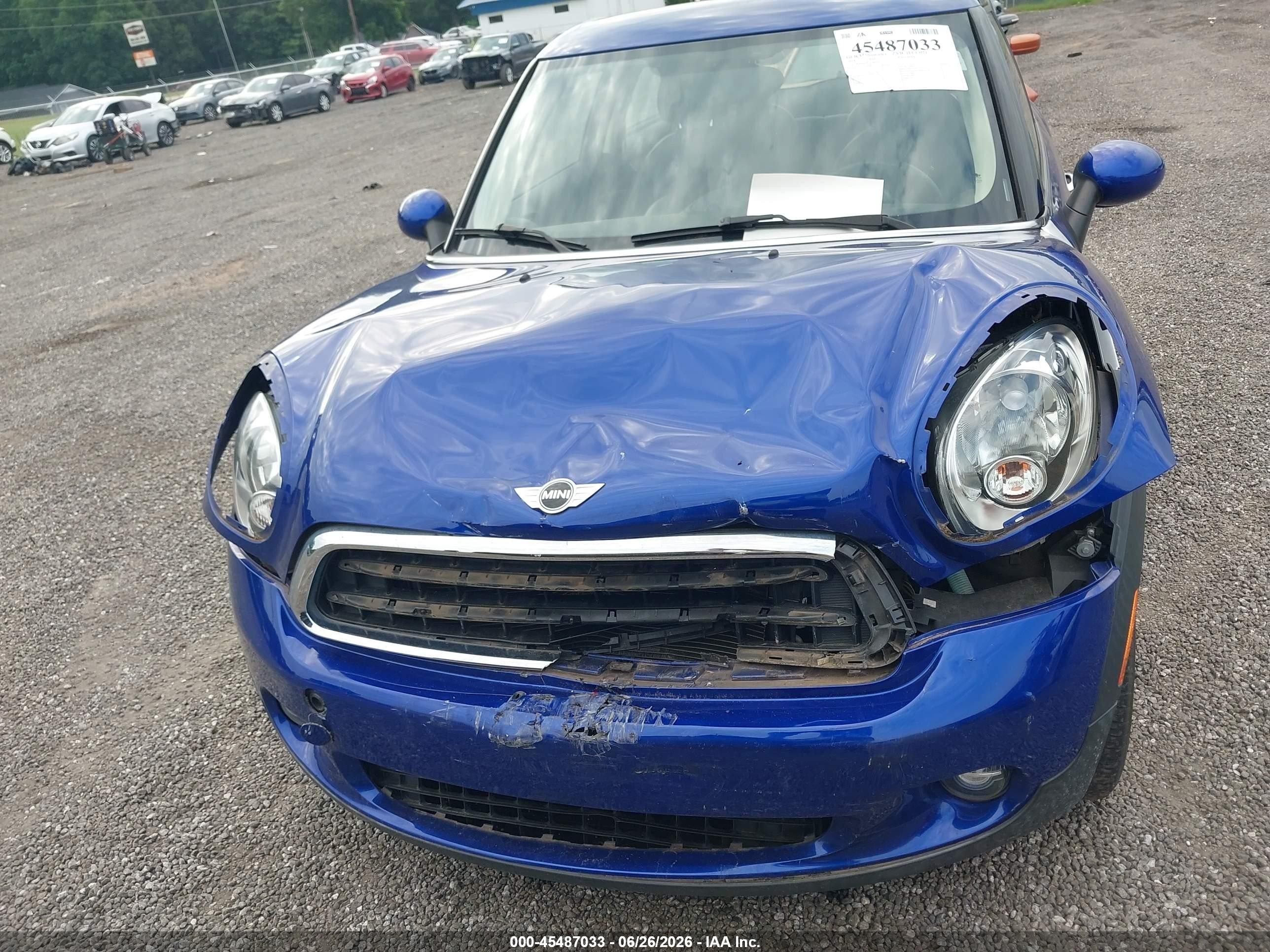 2014 Mini Paceman Cooper Blue vin: WMWSS1C55EWN94473