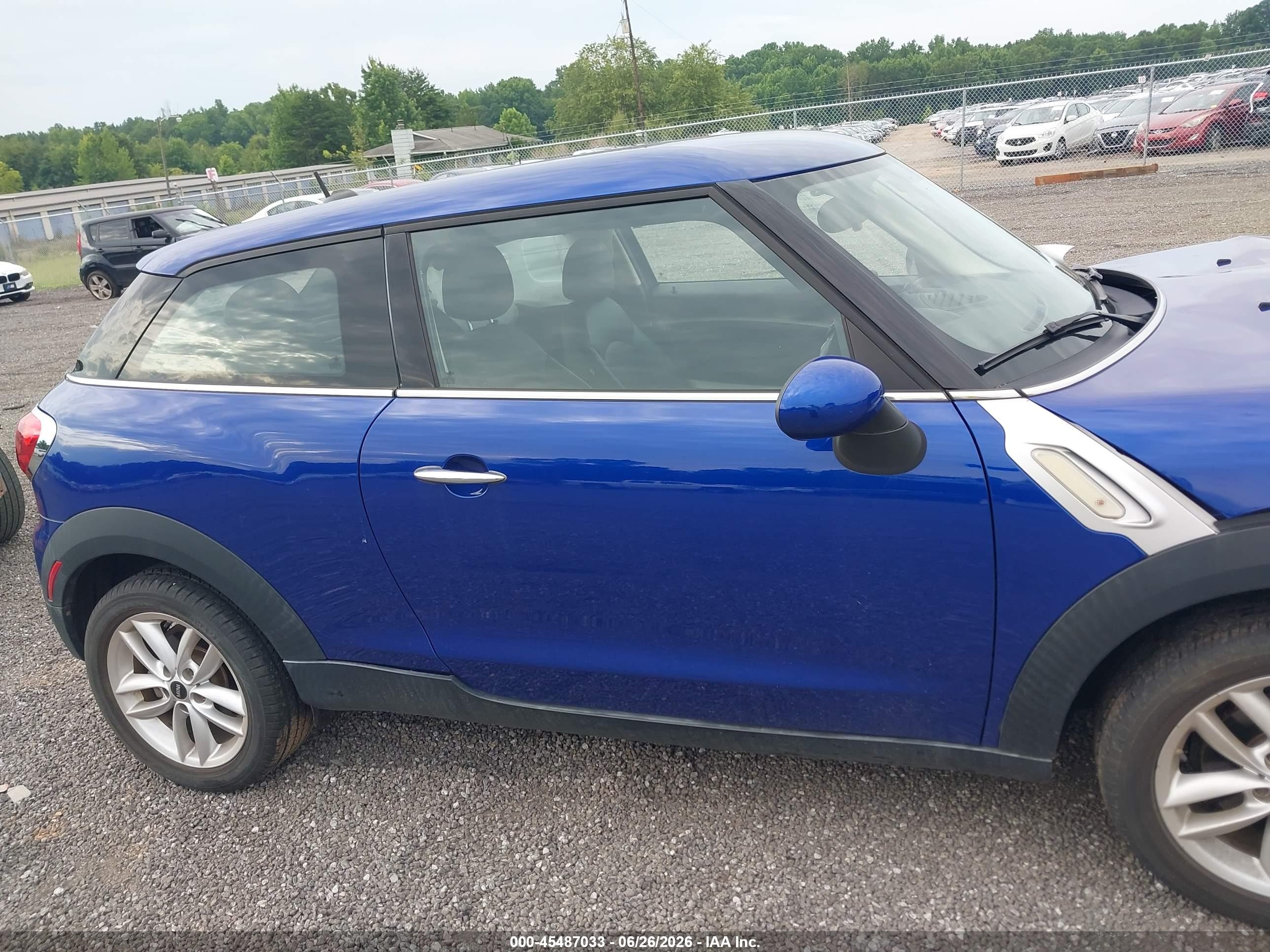 2014 Mini Paceman Cooper Blue vin: WMWSS1C55EWN94473
