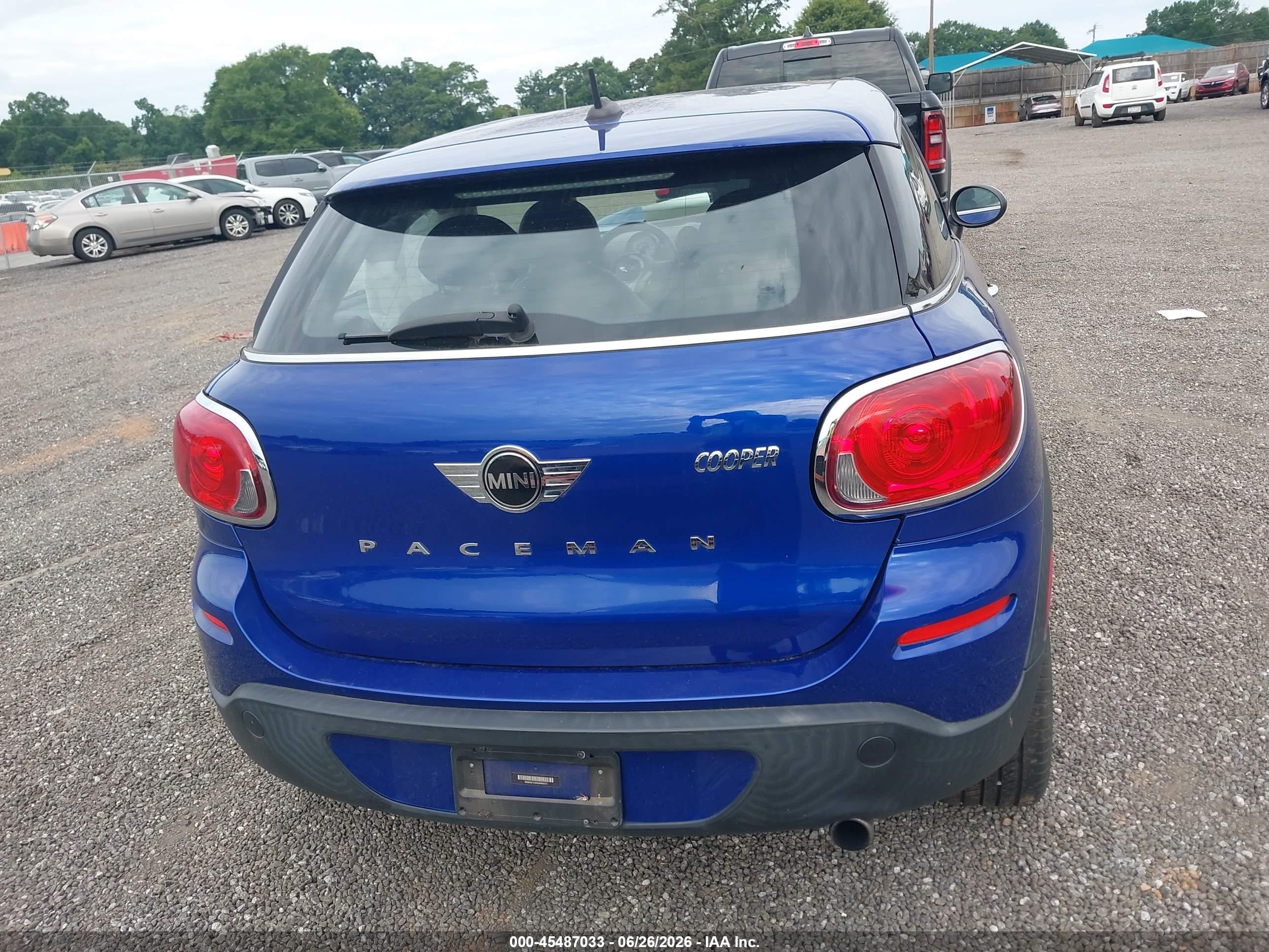 2014 Mini Paceman Cooper Blue vin: WMWSS1C55EWN94473
