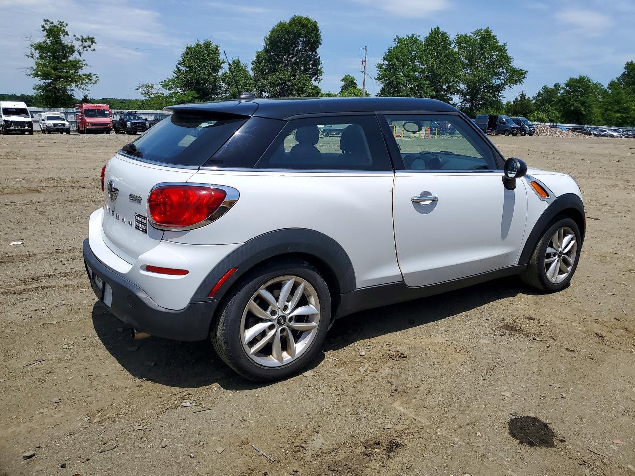 2014 Mini Cooper Paceman White vin: WMWSS1C56EWN94434