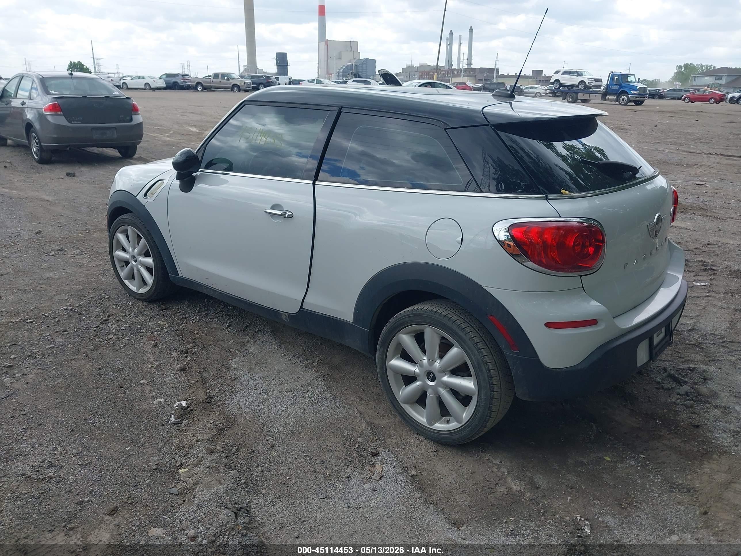 2013 Mini Cooper Paceman White vin: WMWSS1C59DWN46487