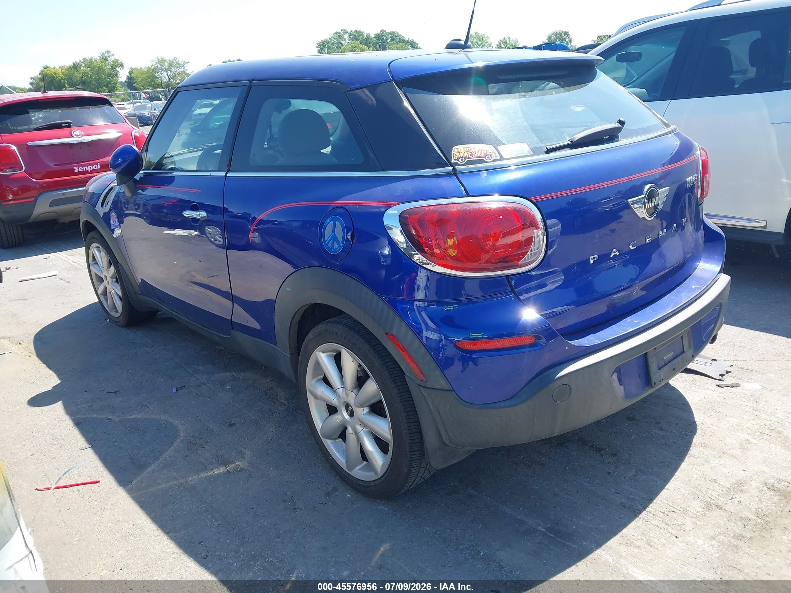 2014 Mini Paceman Cooper Синий vin: WMWSS1C5XEWN94470