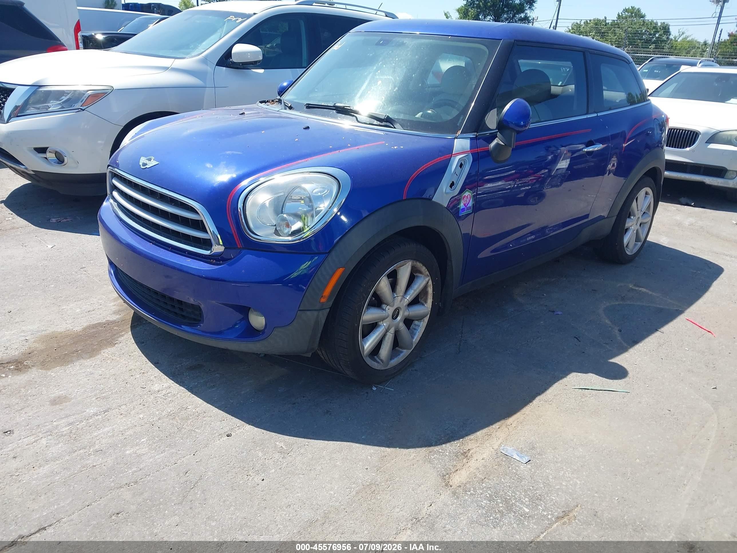 2014 Mini Paceman Cooper Синий vin: WMWSS1C5XEWN94470