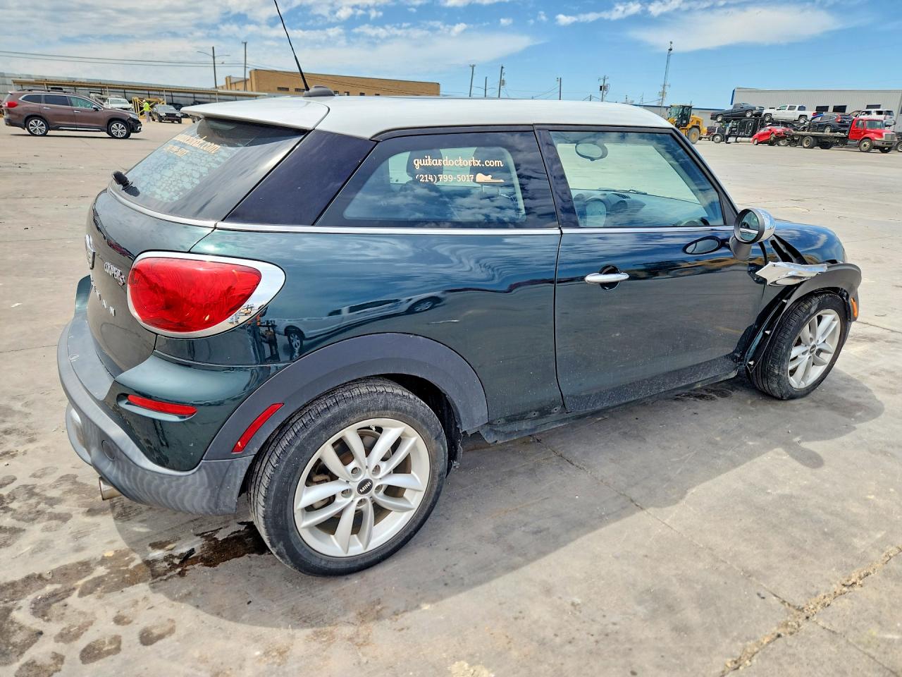 2013 Mini Cooper S Paceman Green vin: WMWSS5C50DWN66621