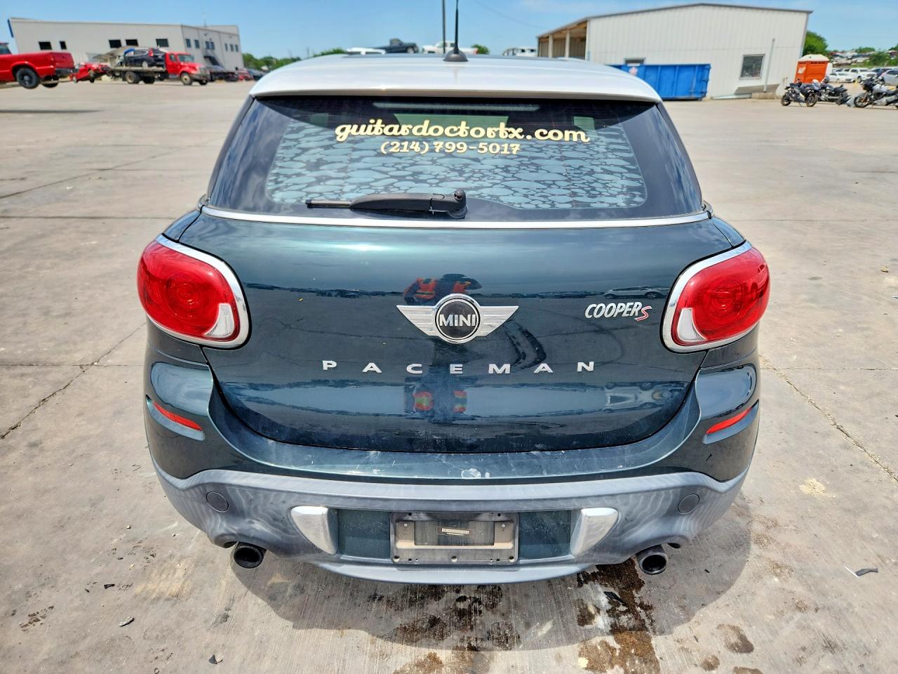 2013 Mini Cooper S Paceman Green vin: WMWSS5C50DWN66621