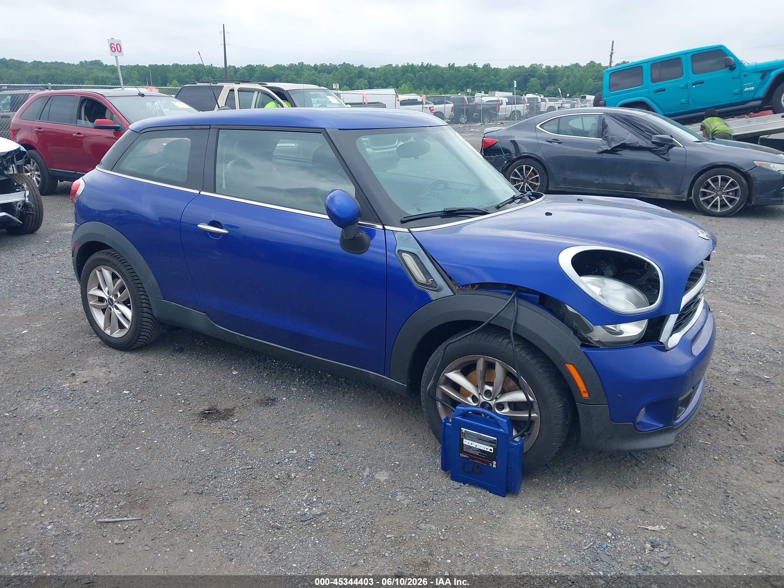 2014 Mini Paceman Cooper S Blue vin: WMWSS5C50EWN49772