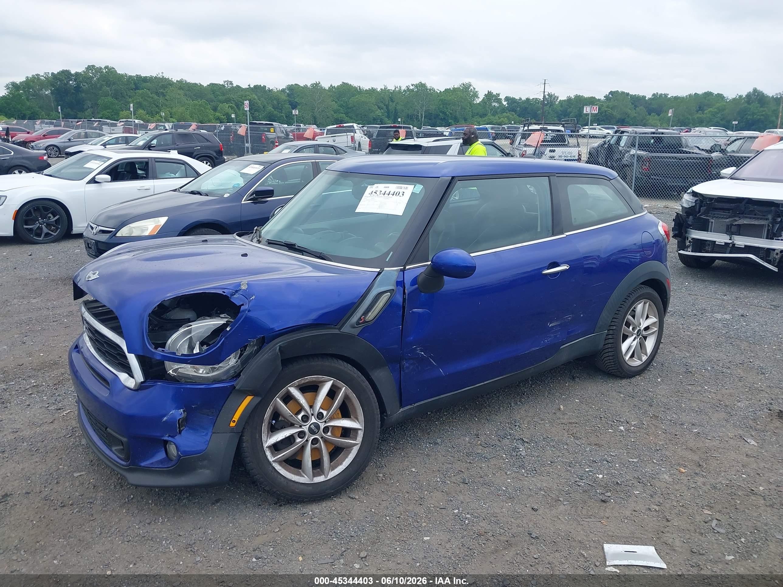 2014 Mini Paceman Cooper S Blue vin: WMWSS5C50EWN49772