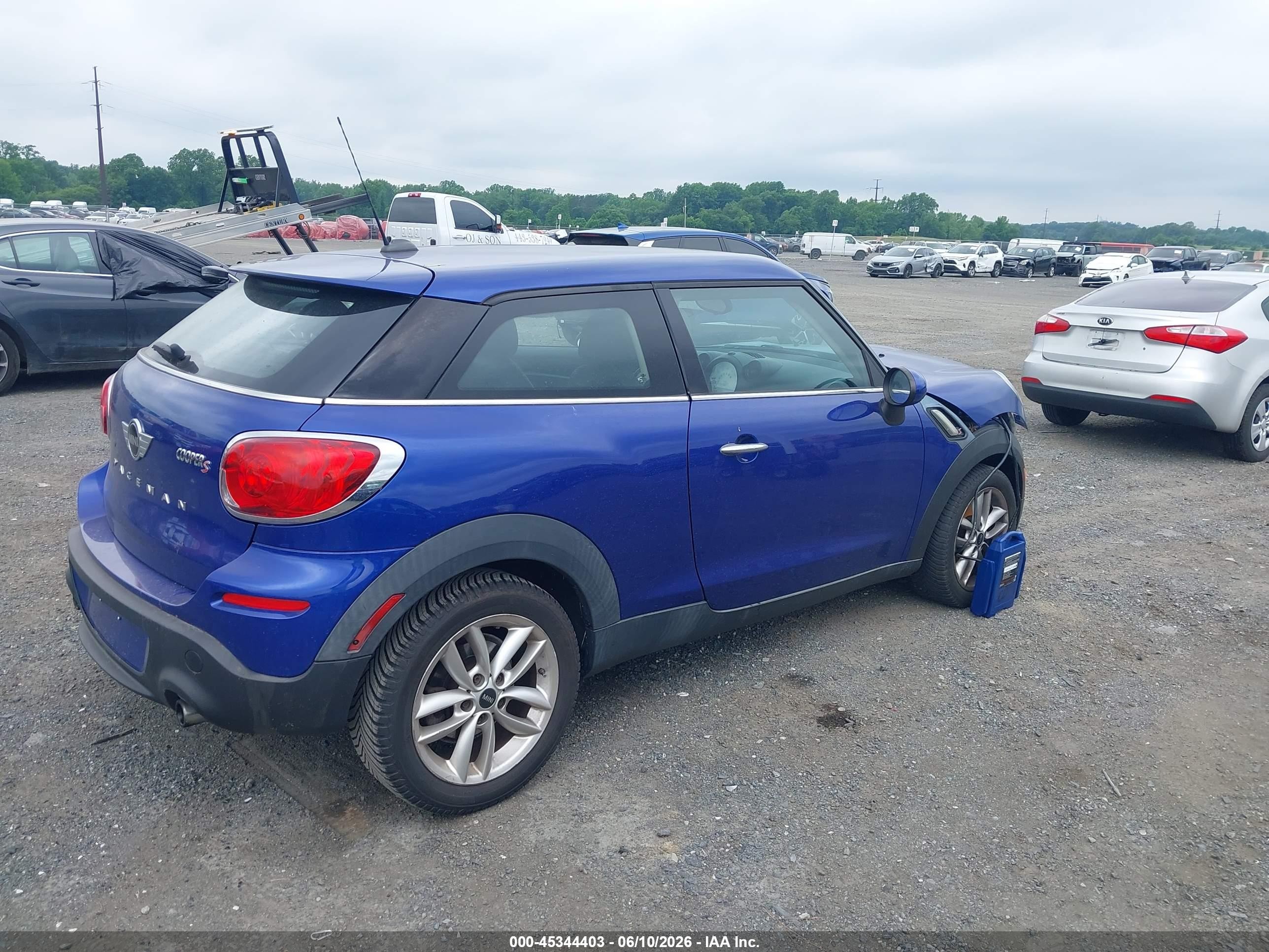 2014 Mini Paceman Cooper S Blue vin: WMWSS5C50EWN49772