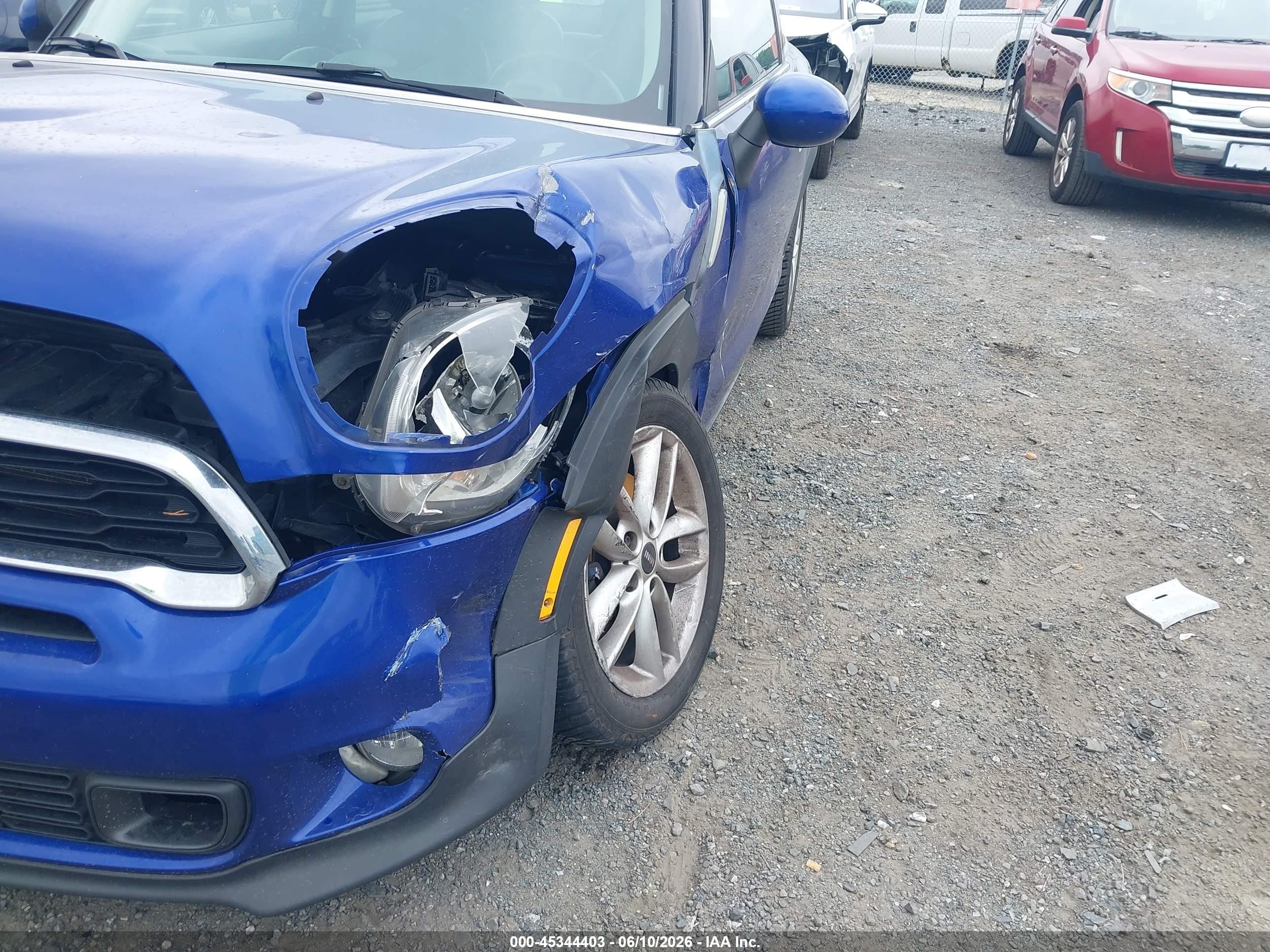 2014 Mini Paceman Cooper S Blue vin: WMWSS5C50EWN49772