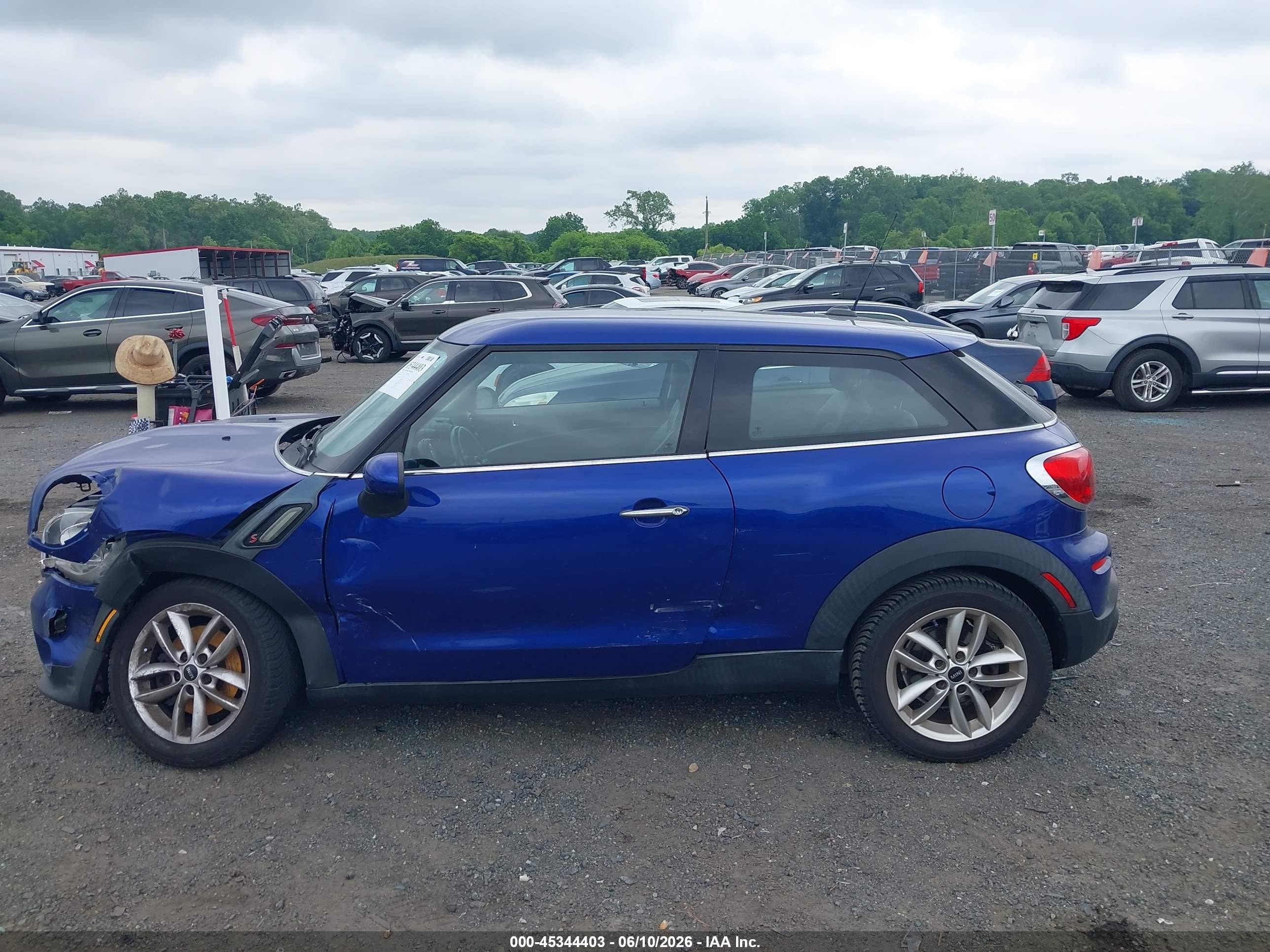 2014 Mini Paceman Cooper S Blue vin: WMWSS5C50EWN49772