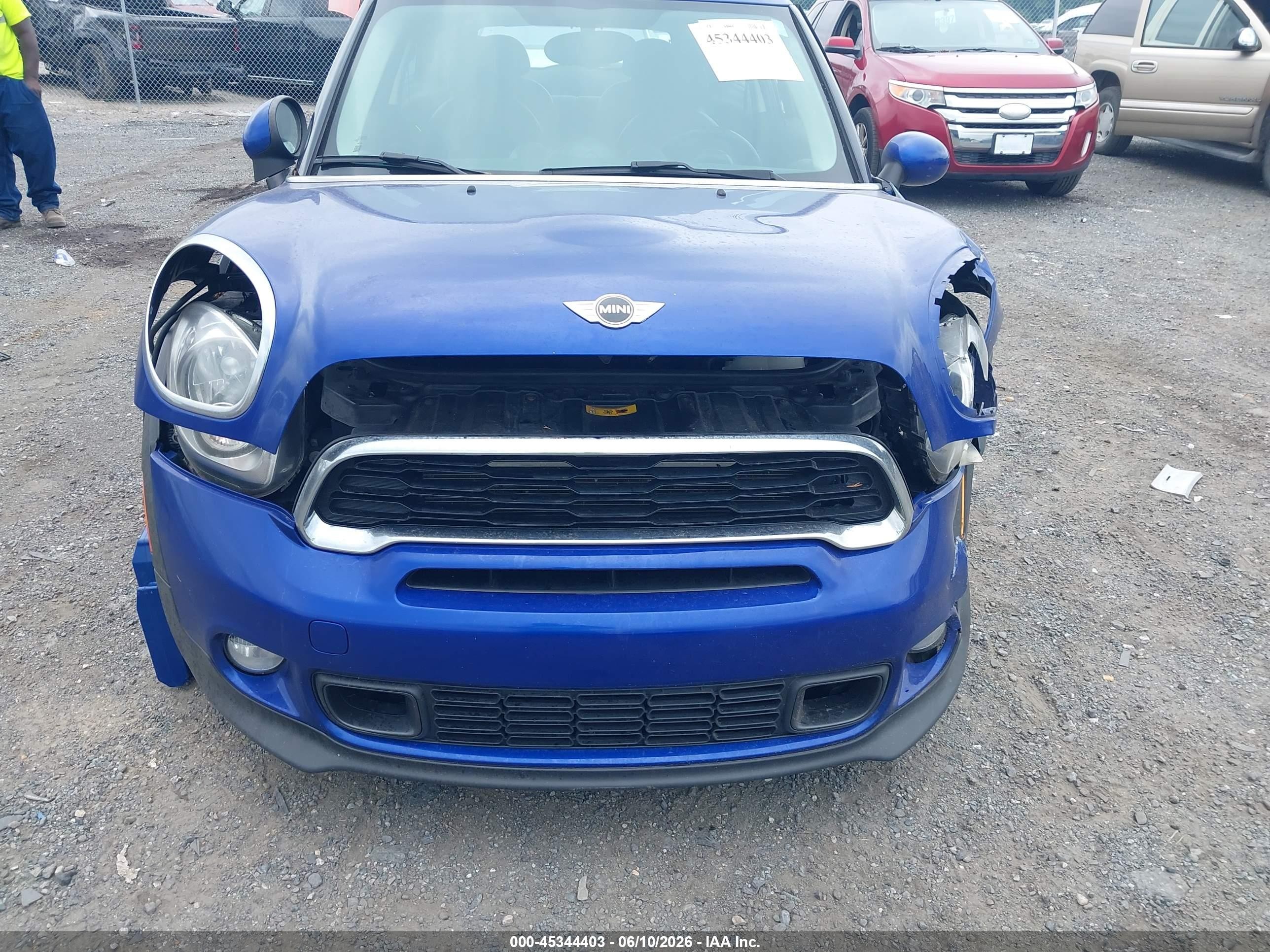 2014 Mini Paceman Cooper S Blue vin: WMWSS5C50EWN49772