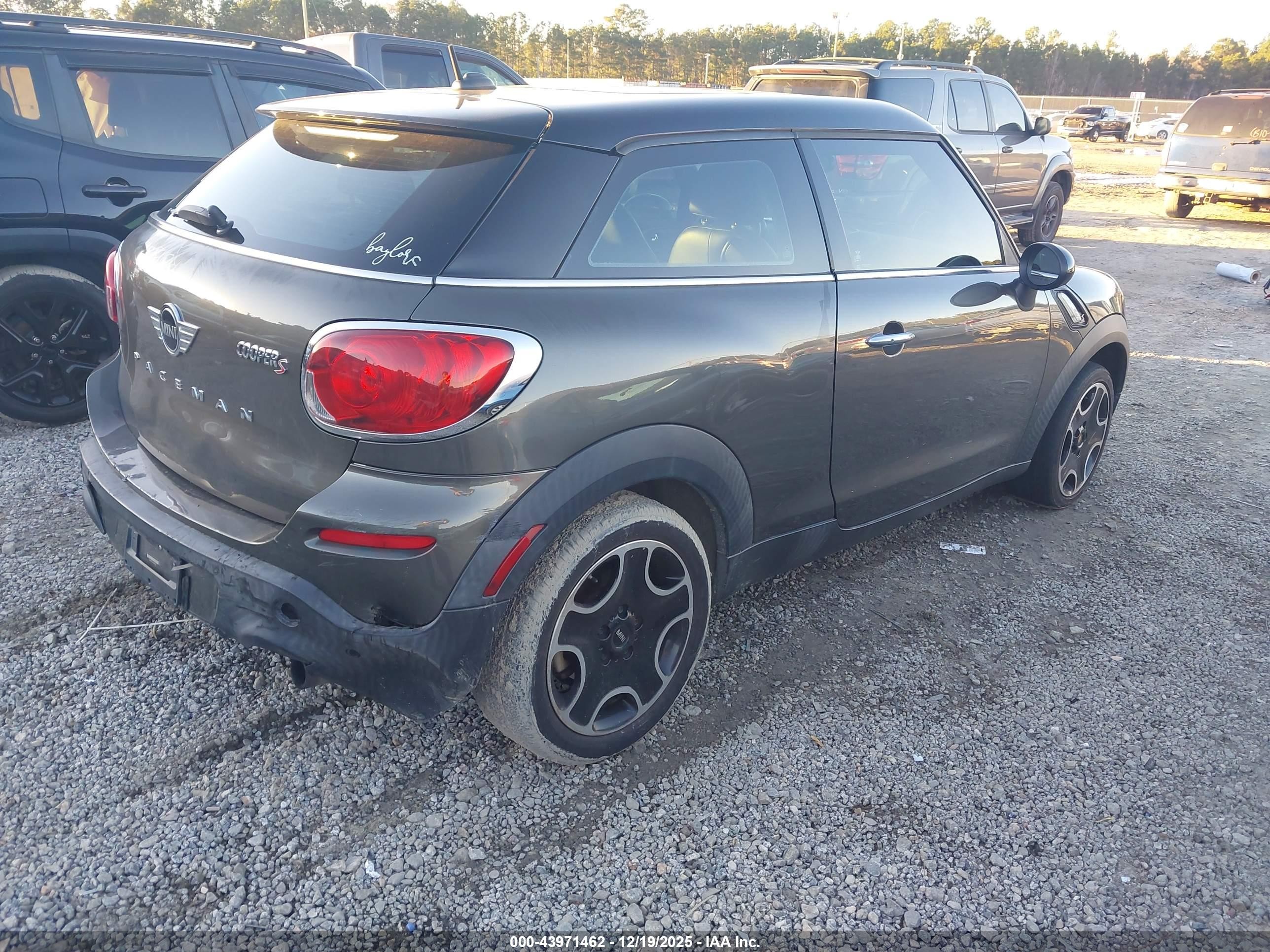 2014 Mini Paceman Cooper S Серый vin: WMWSS5C51EWN67262