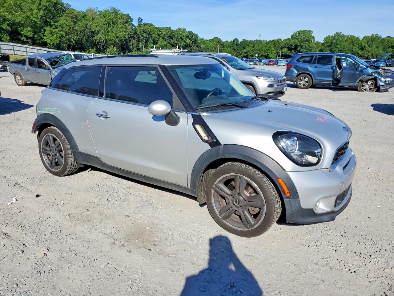 2015 Mini Cooper S Paceman Silver vin: WMWSS5C51FWT84588