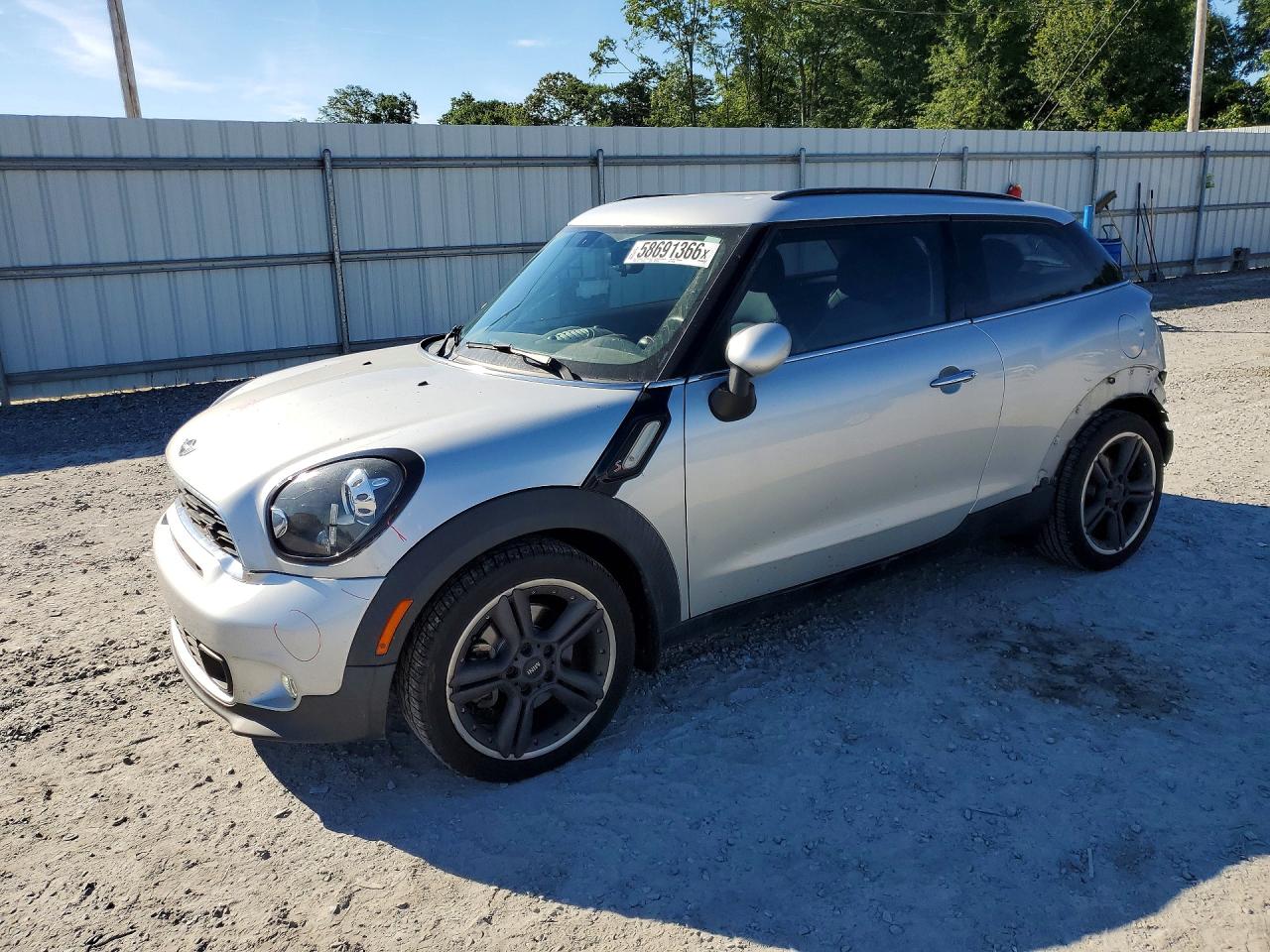 2015 Mini Cooper S Paceman Silver vin: WMWSS5C51FWT84588