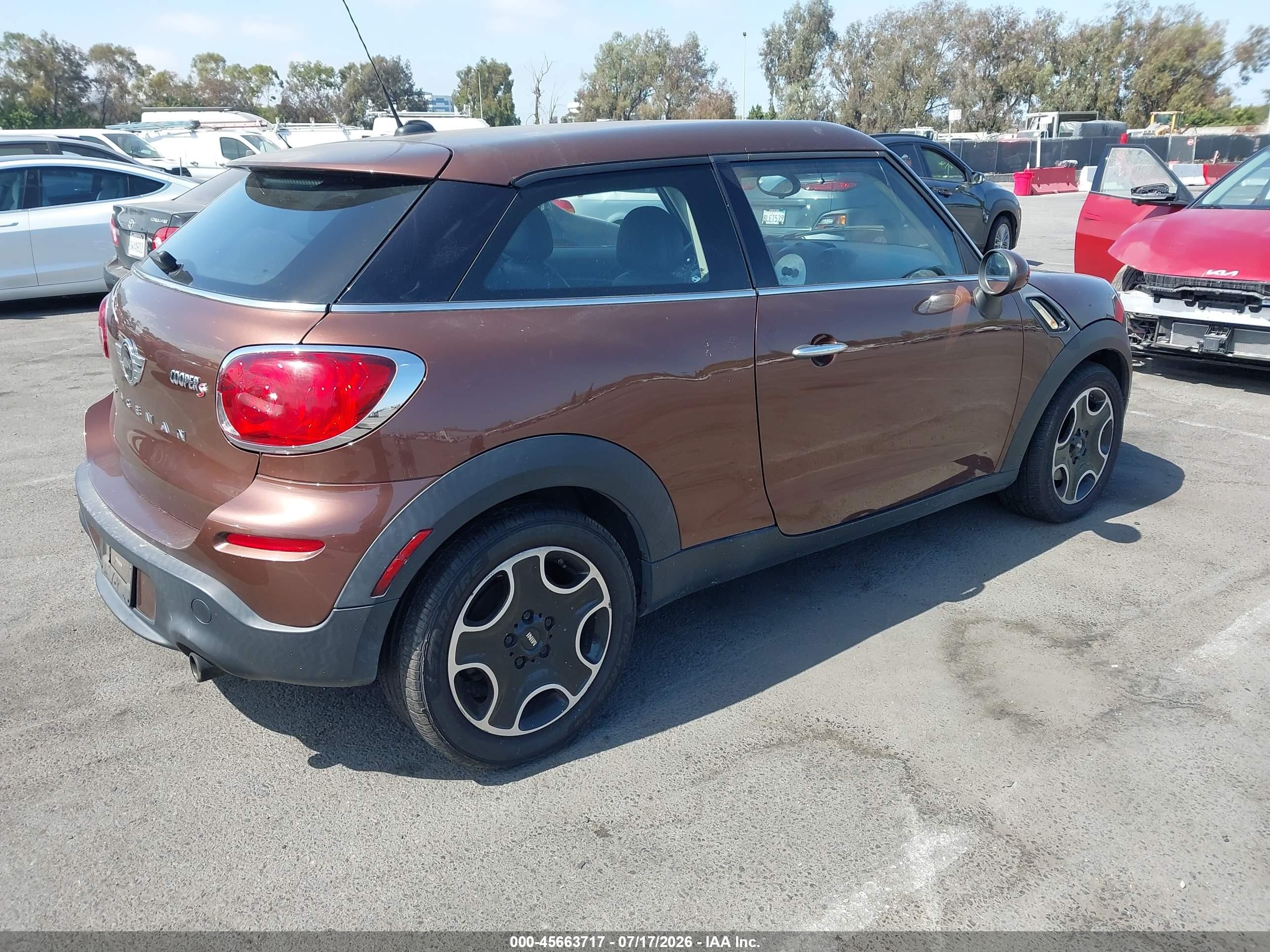 2013 Mini Paceman Cooper S Коричневый vin: WMWSS5C52DWN49013