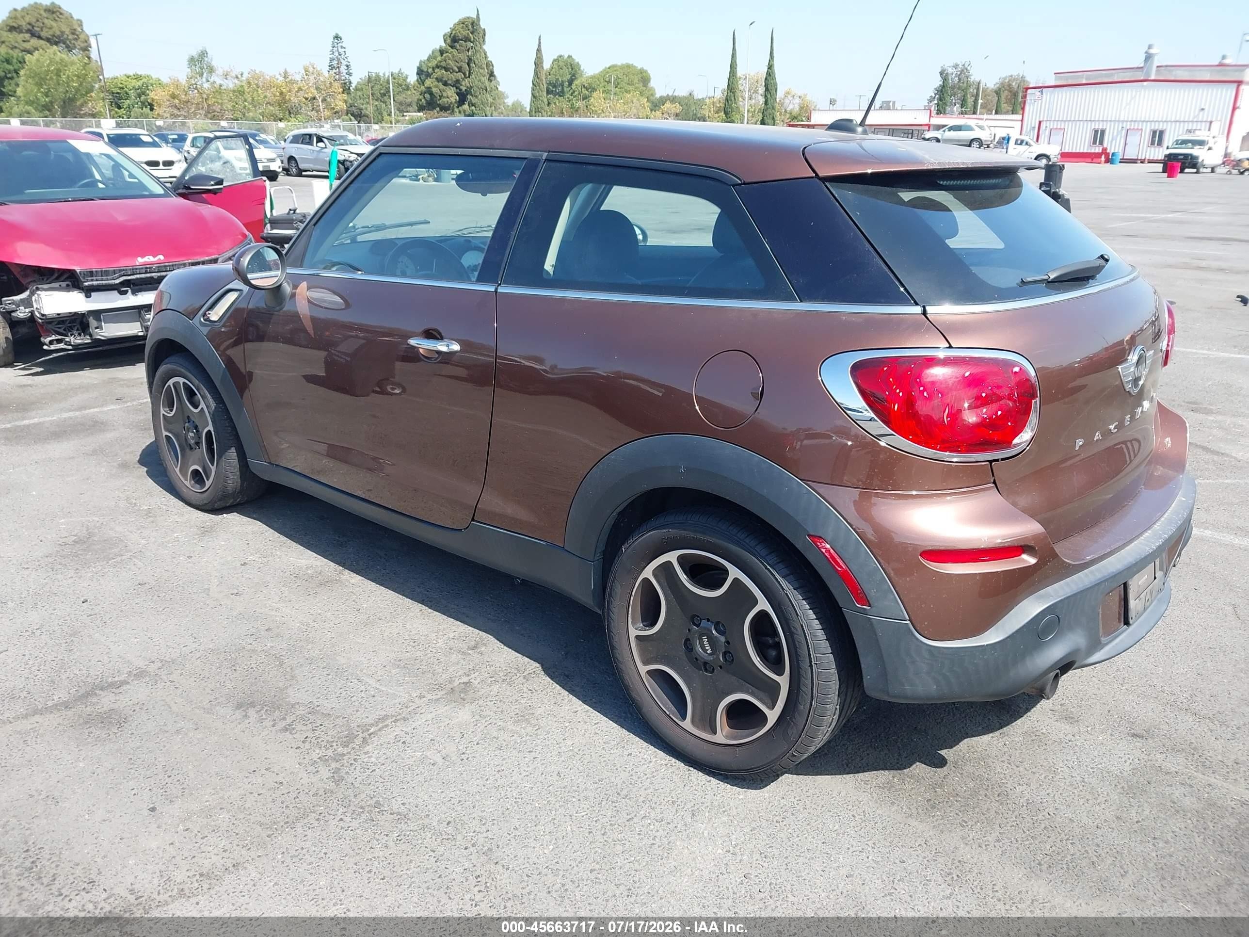 2013 Mini Paceman Cooper S Коричневый vin: WMWSS5C52DWN49013
