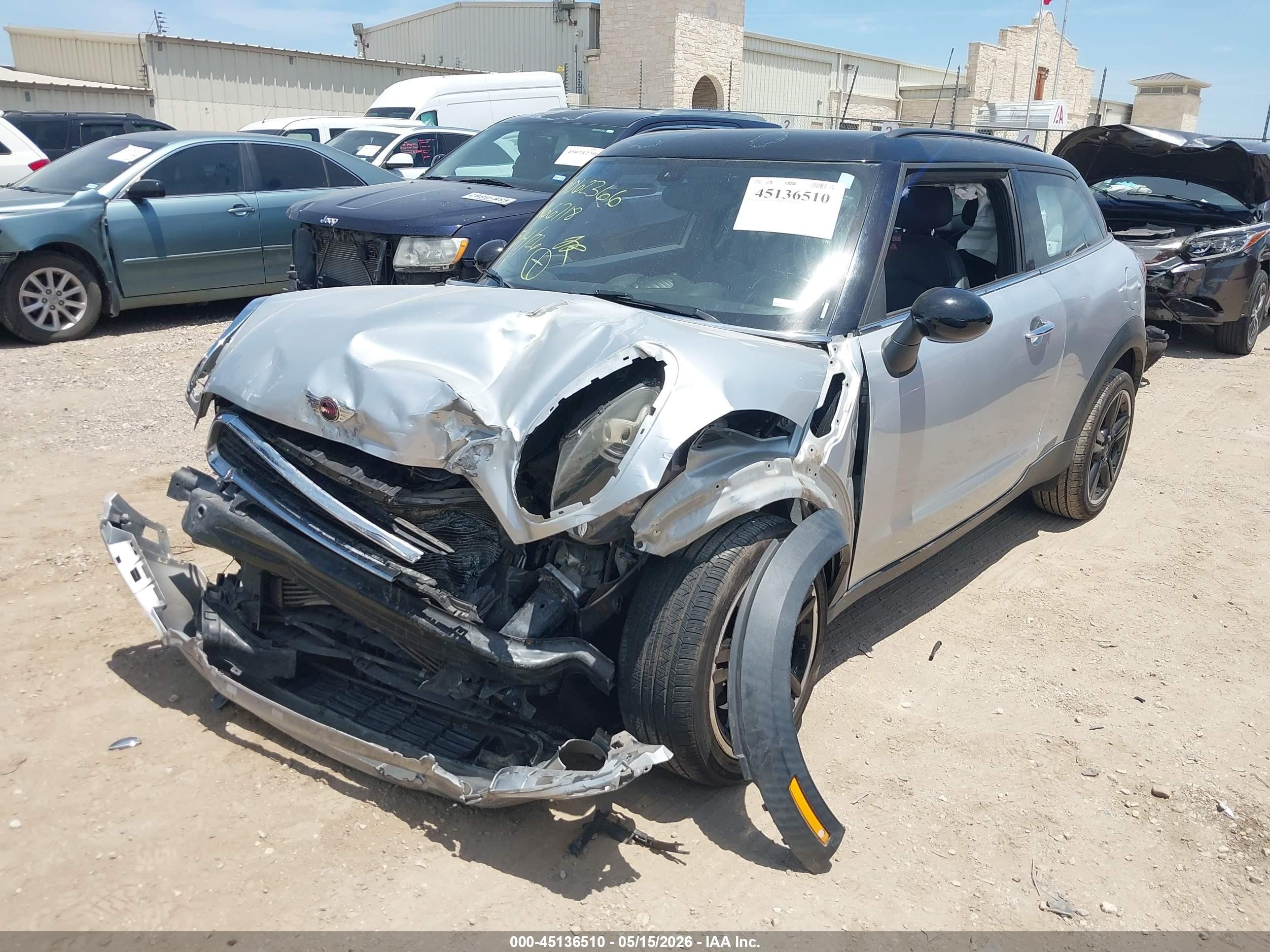 2014 Mini Paceman Cooper S Серебряный vin: WMWSS5C52EWN66718