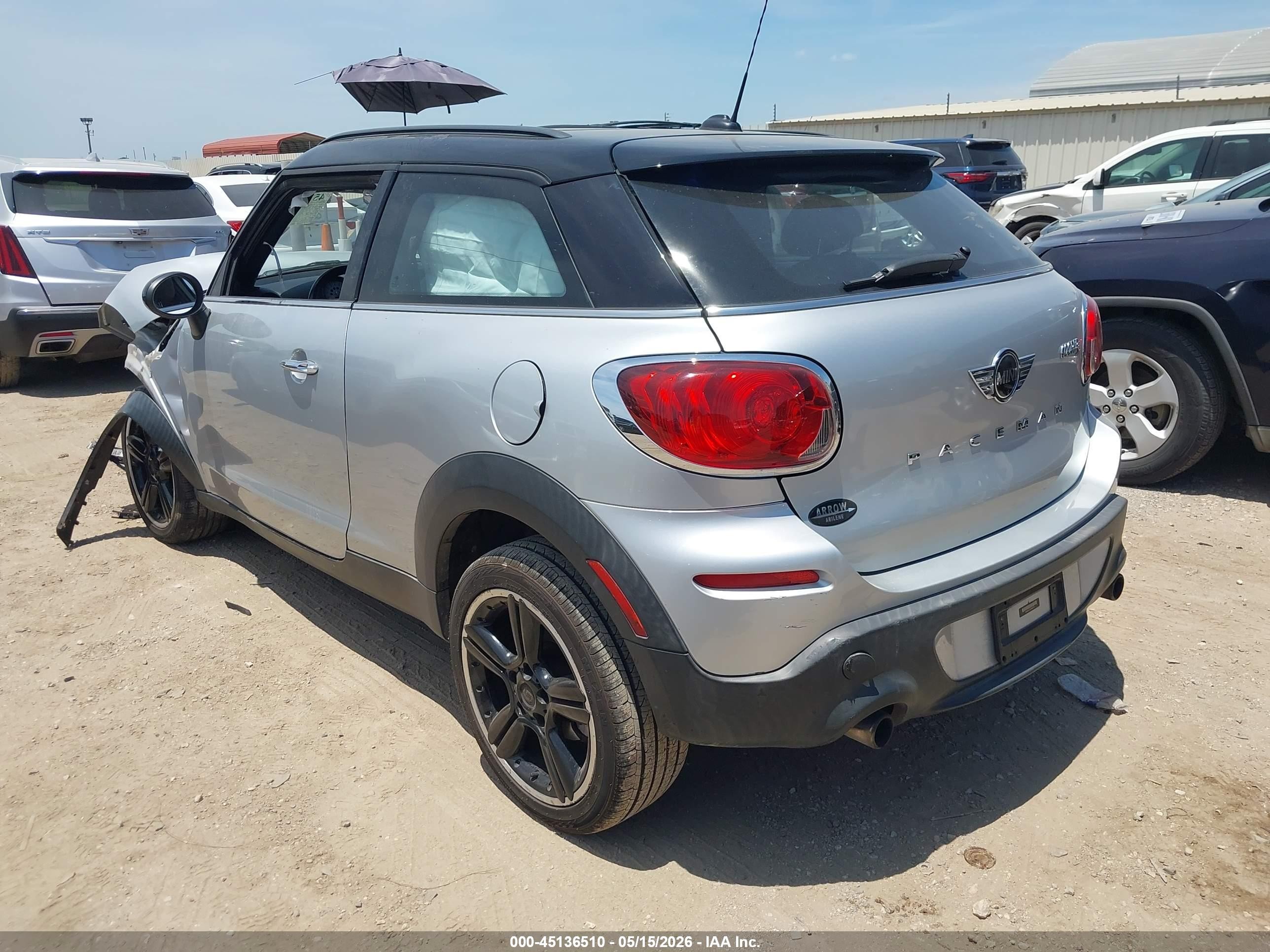2014 Mini Paceman Cooper S Серебряный vin: WMWSS5C52EWN66718