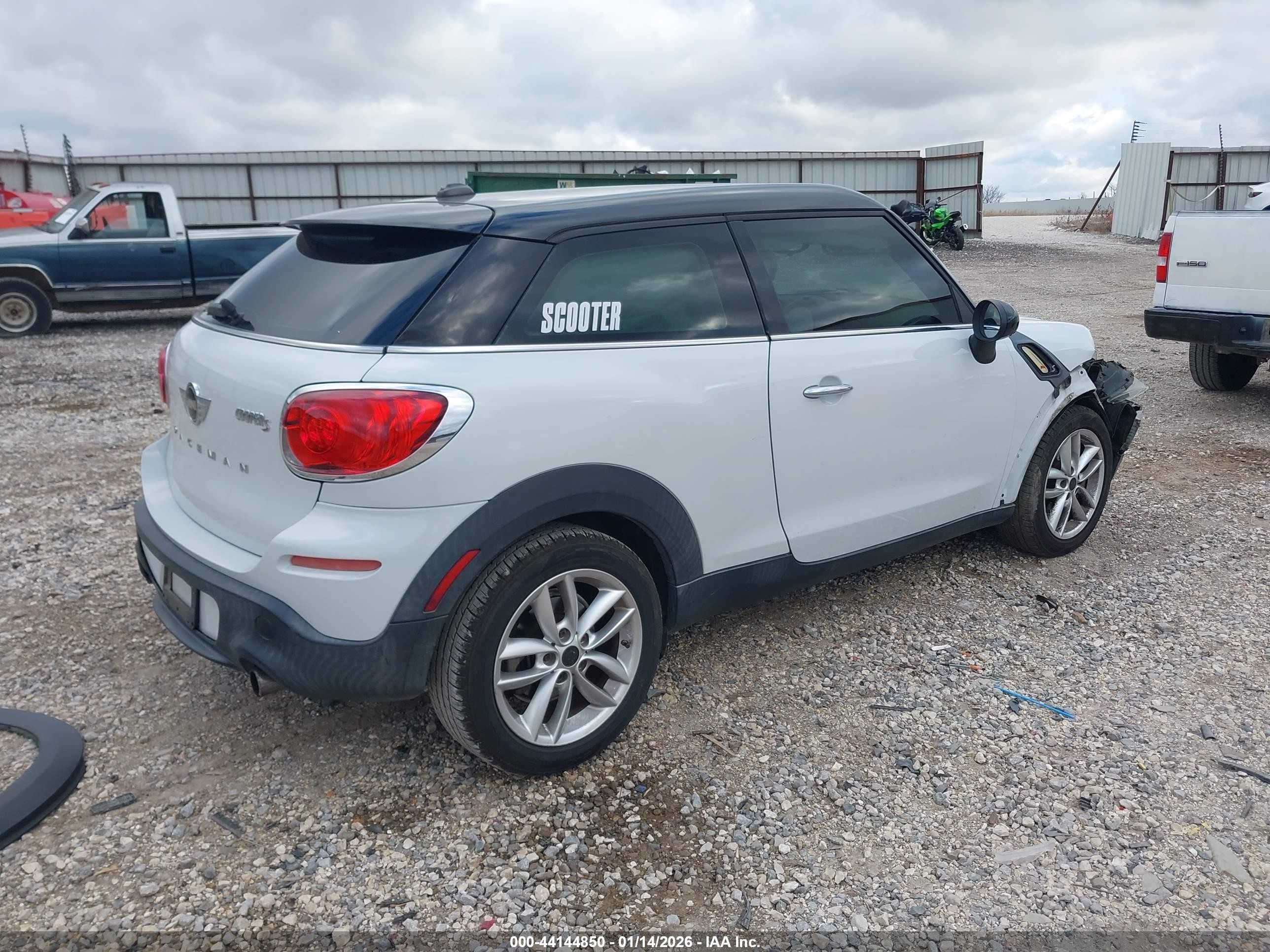 2014 Mini Paceman Cooper S White vin: WMWSS5C52EWN66931
