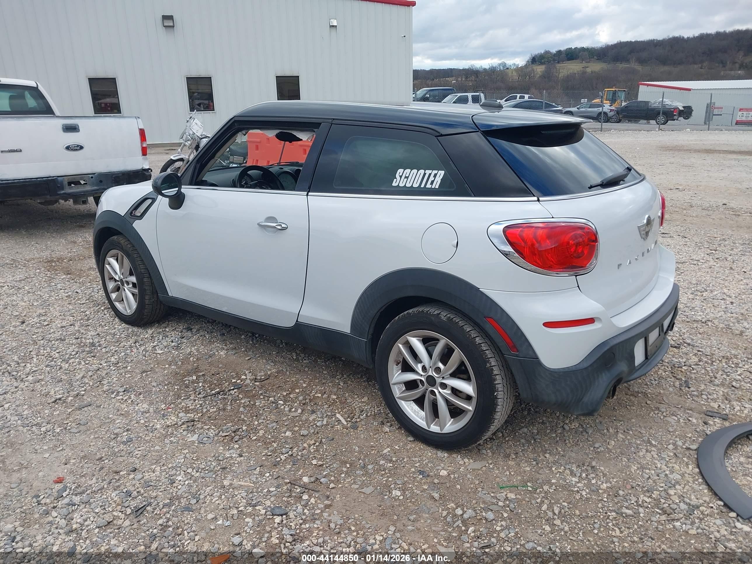 2014 Mini Paceman Cooper S White vin: WMWSS5C52EWN66931