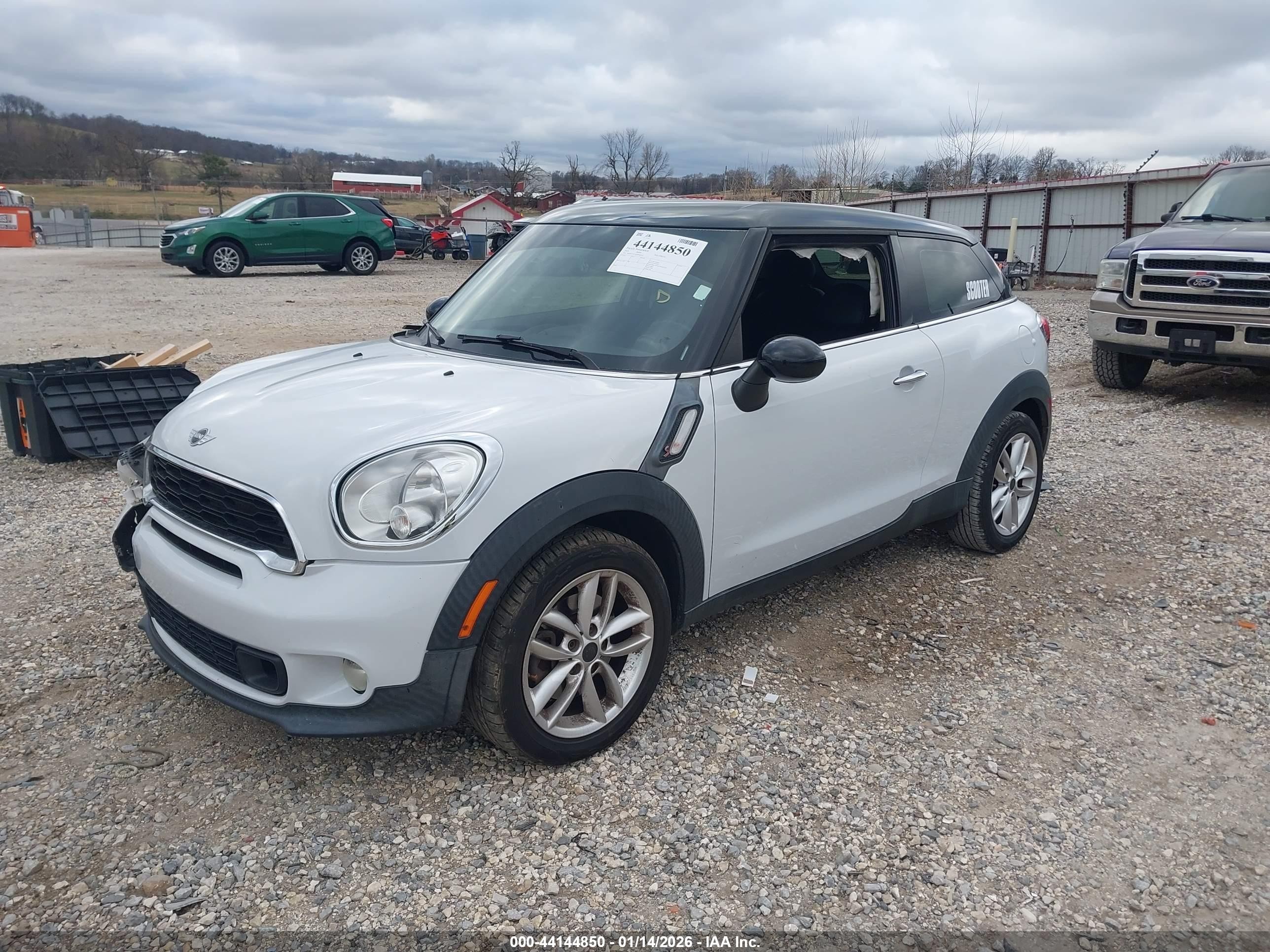 2014 Mini Paceman Cooper S White vin: WMWSS5C52EWN66931