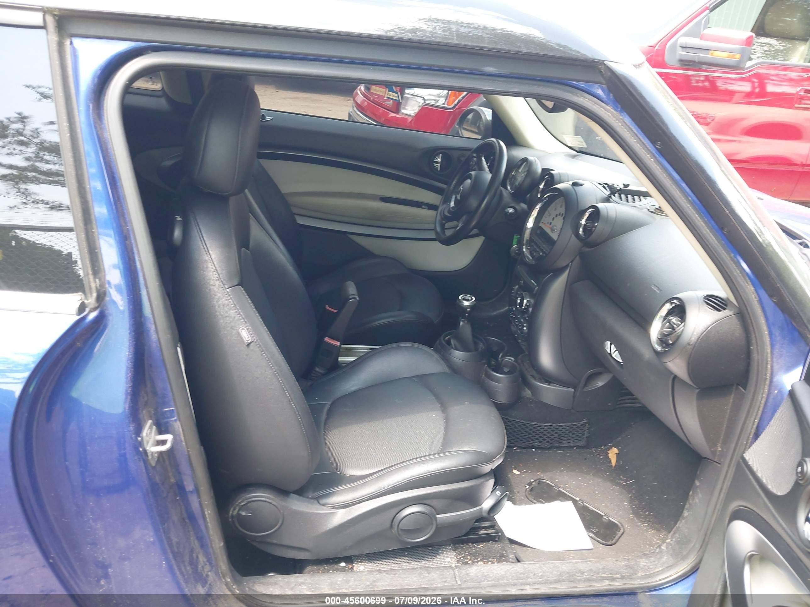 2013 Mini Paceman Cooper S Blue vin: WMWSS5C54DWN49532
