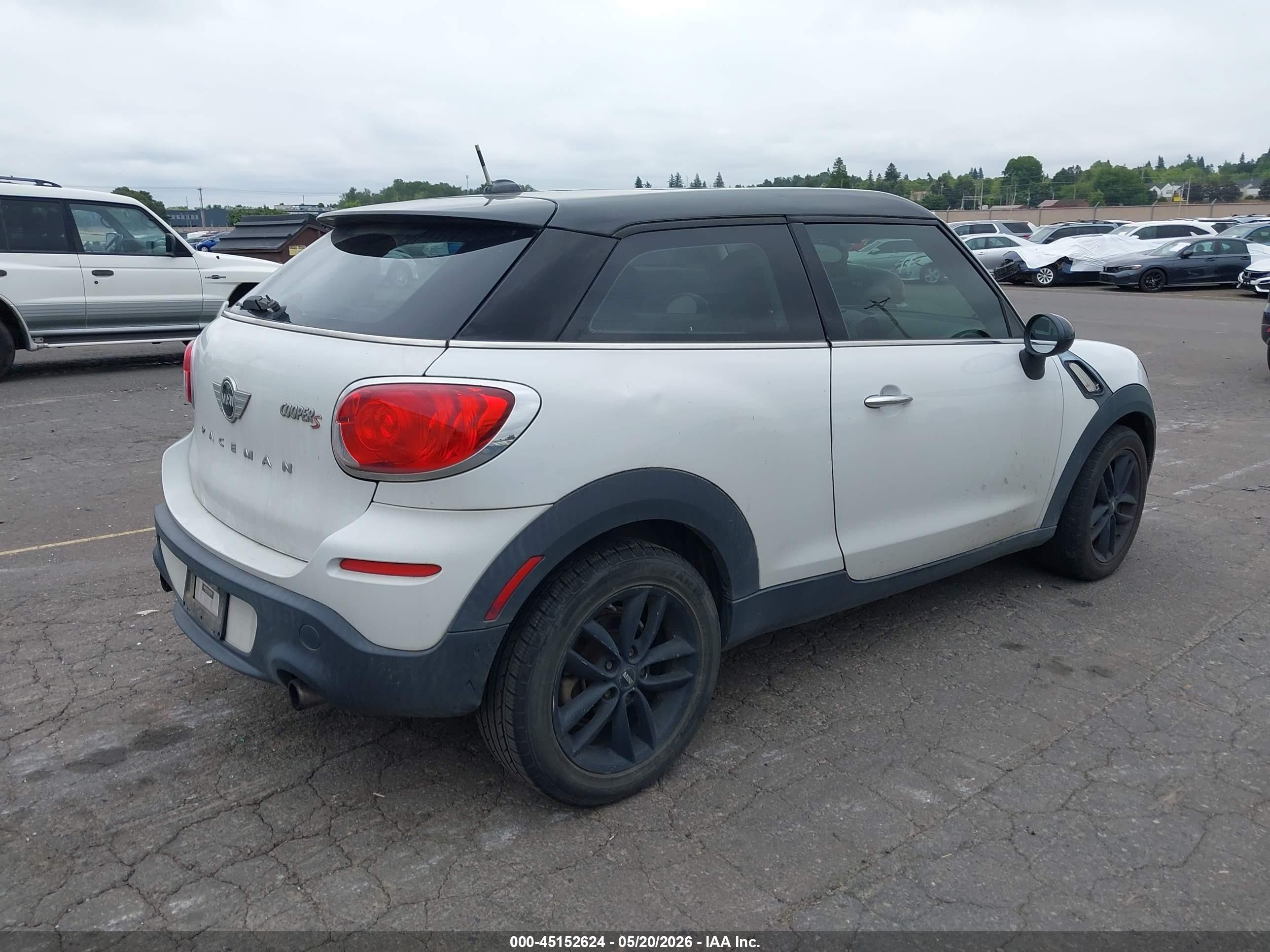2014 Mini Paceman Cooper S Белый vin: WMWSS5C54EWN66736