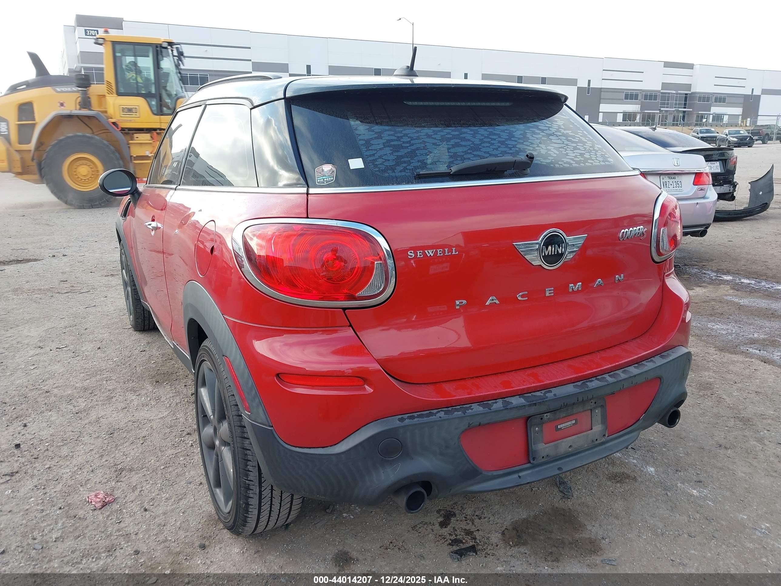 2014 Mini Paceman Cooper S Red vin: WMWSS5C55EWN67135