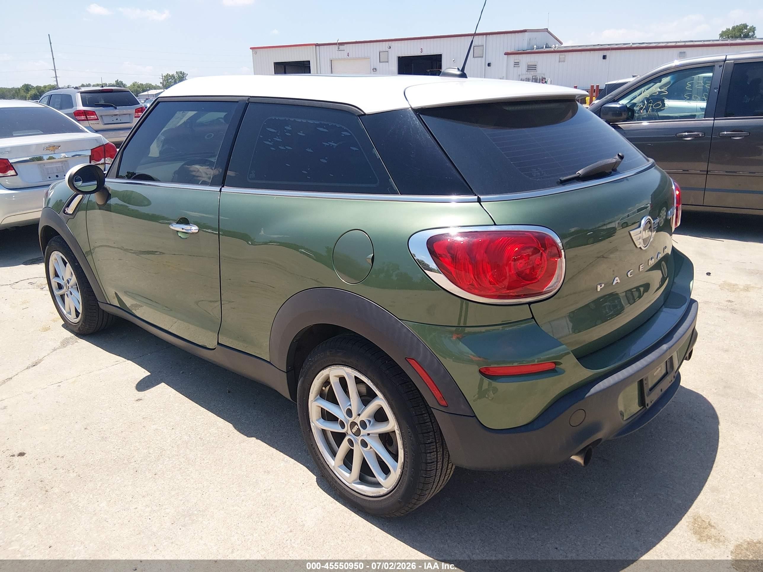 2015 Mini Paceman Cooper S Green vin: WMWSS5C55FWS99818