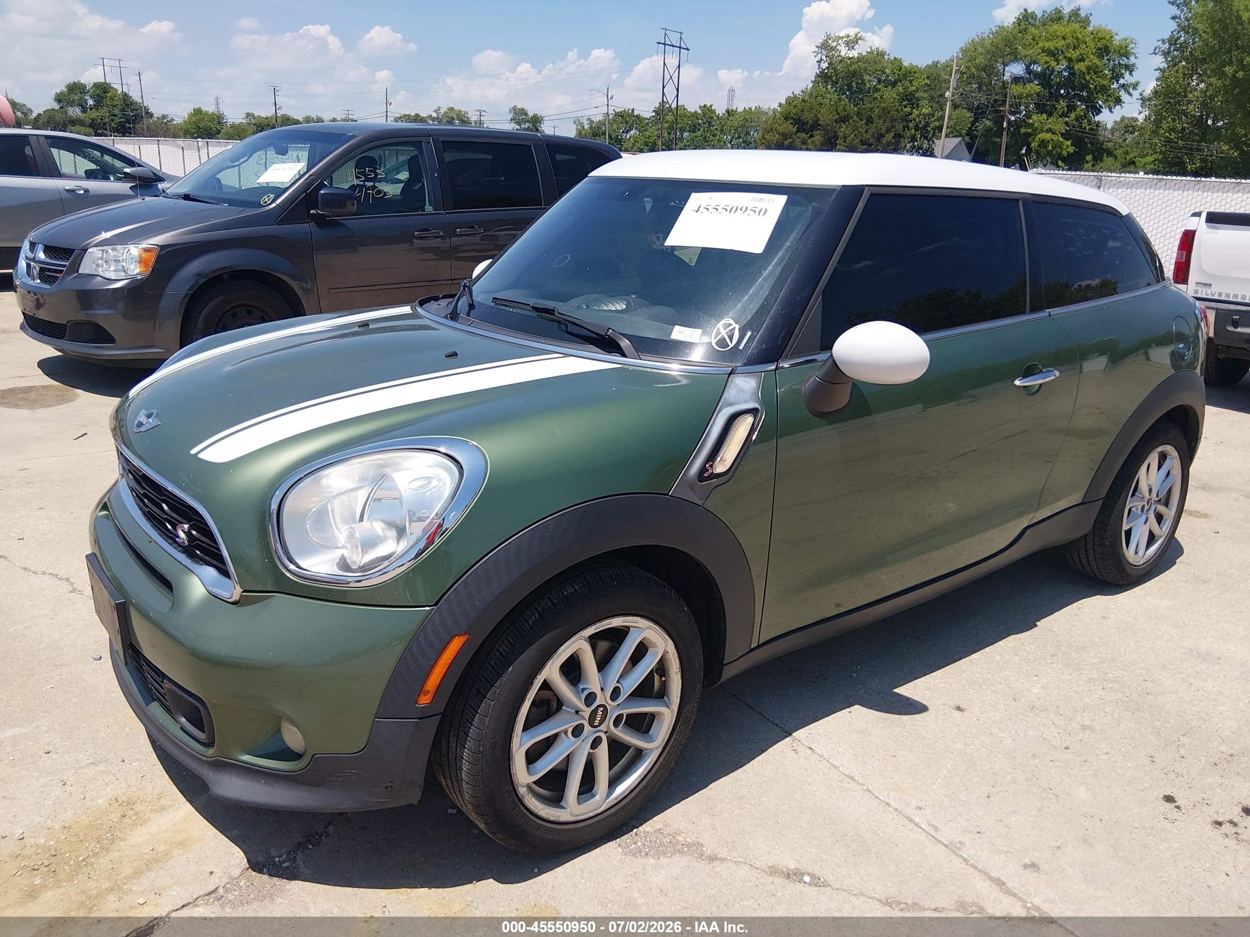 2015 Mini Paceman Cooper S Green vin: WMWSS5C55FWS99818