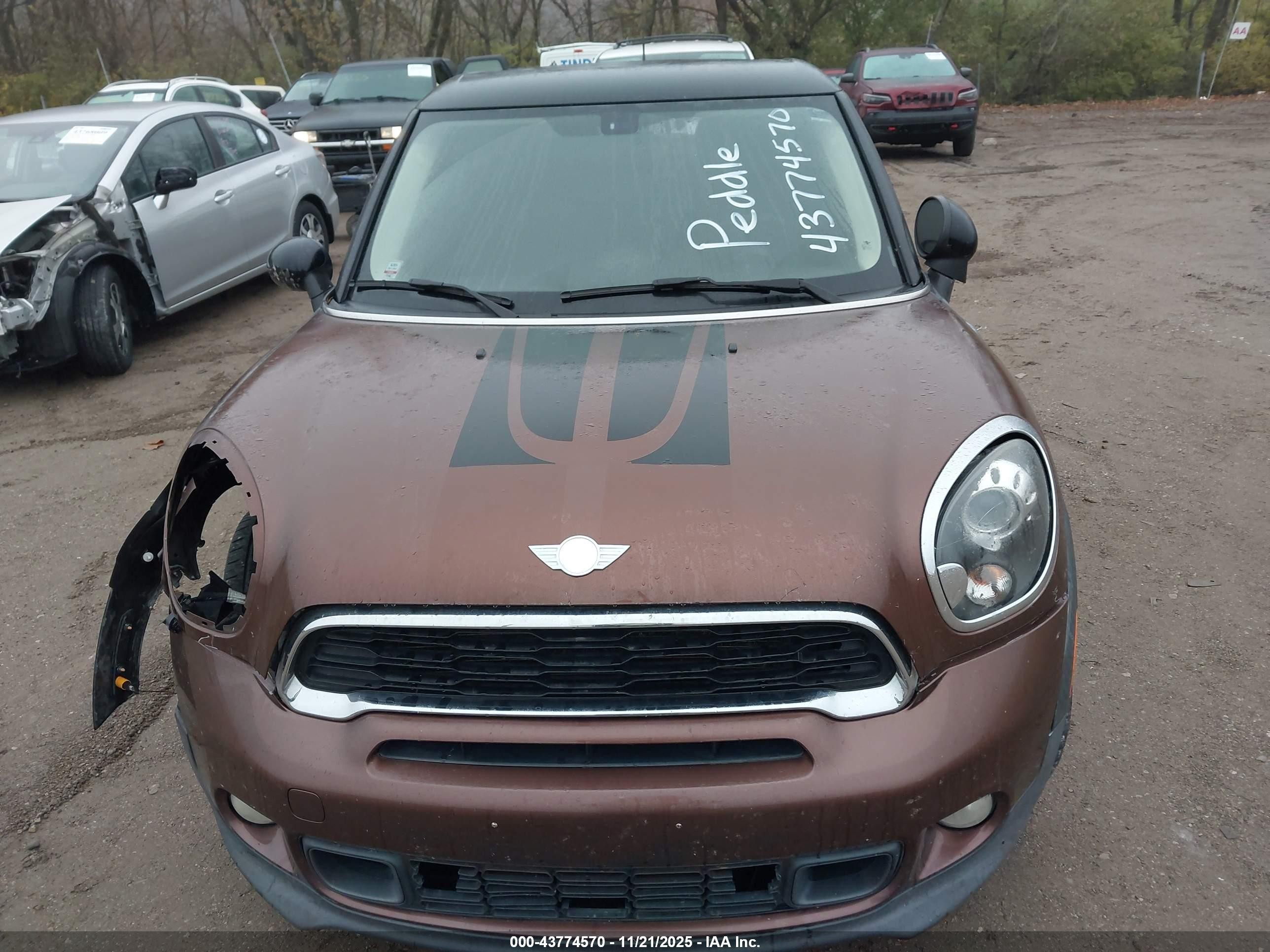 2014 Mini Paceman Cooper S Коричневый vin: WMWSS5C56EWN49680