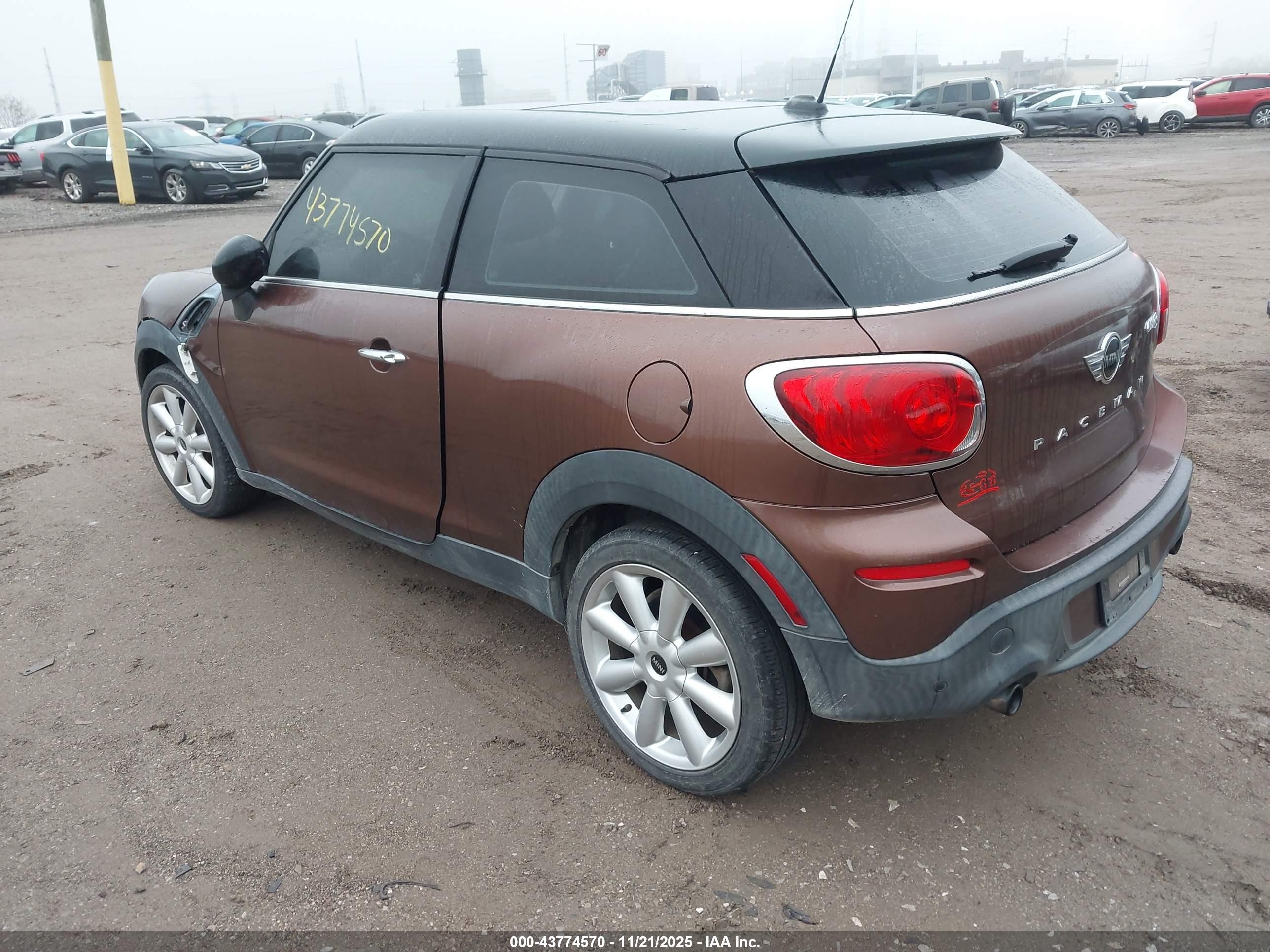 2014 Mini Paceman Cooper S Коричневый vin: WMWSS5C56EWN49680