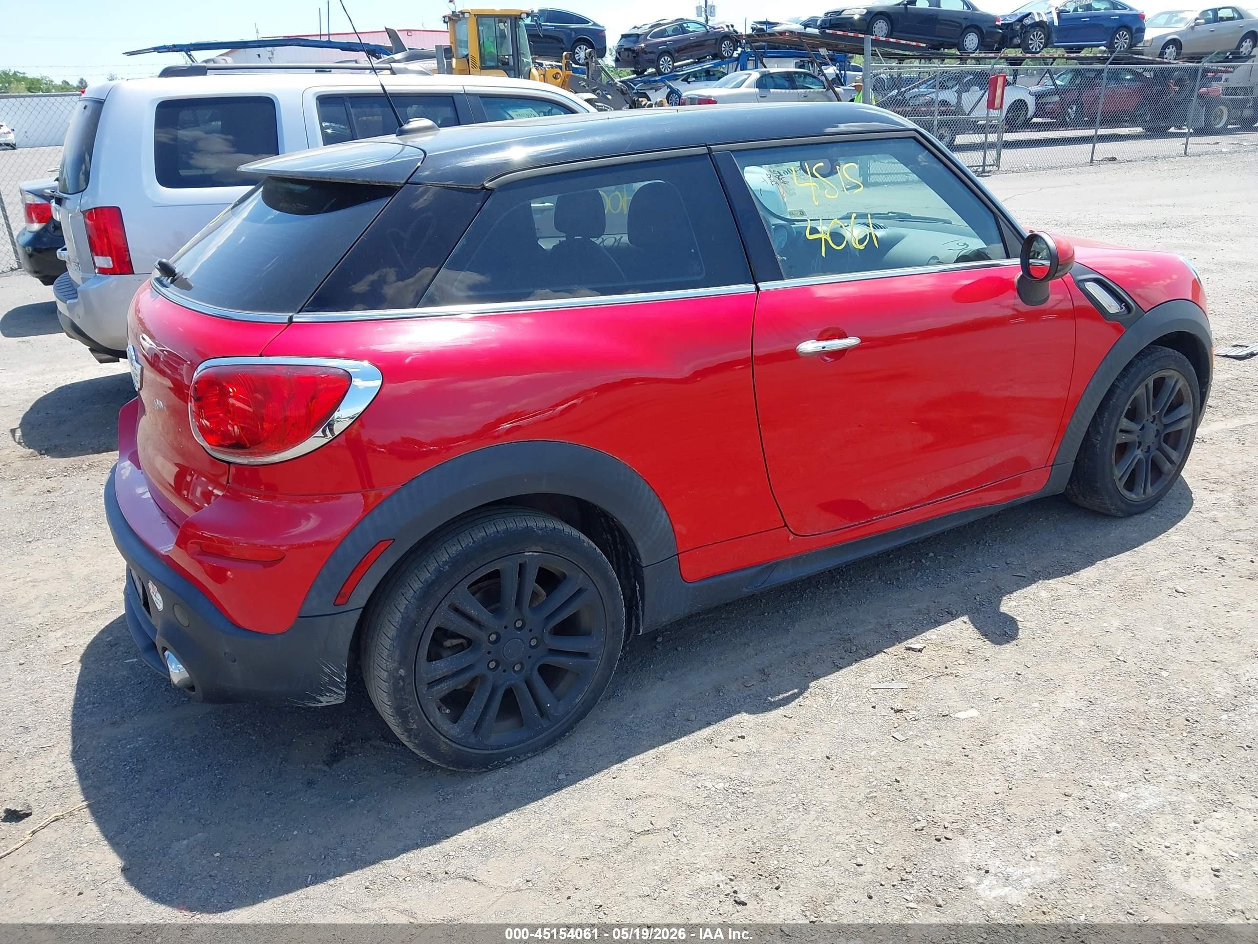 2014 Mini Paceman Cooper S Red vin: WMWSS5C56EWN49727