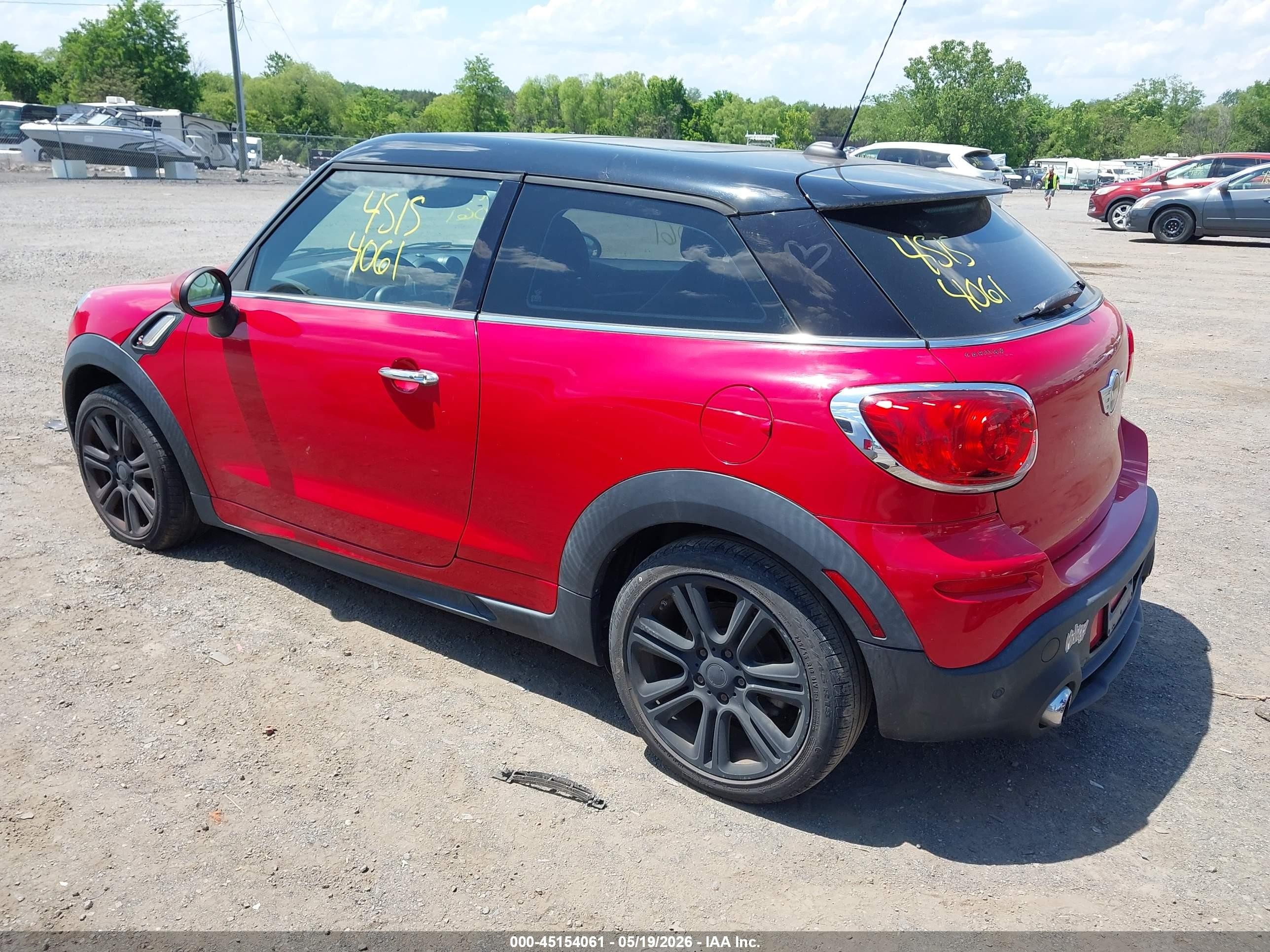 2014 Mini Paceman Cooper S Red vin: WMWSS5C56EWN49727